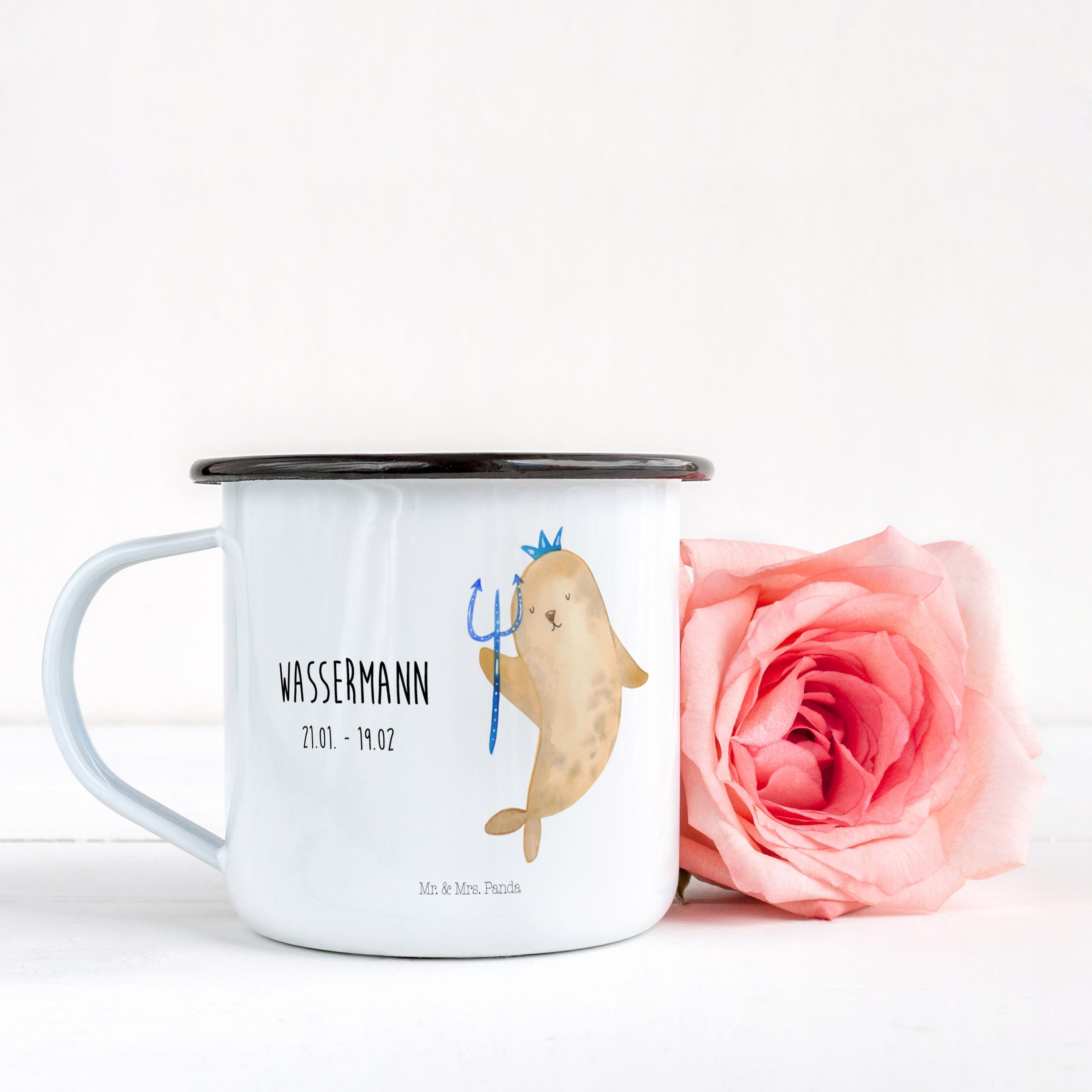 Dekobecher Mr. Campingbecher, Mrs. Weiß S Woodstock (1 Pegasus, St) Tasse, - & Einhorn - Geschenk, Panda