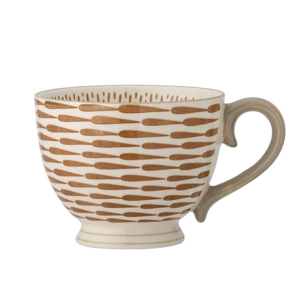 Bloomingville Tasse Maple Becher, Orange Steingut 420 ml Kaffeetasse Teetasse dänisches Design