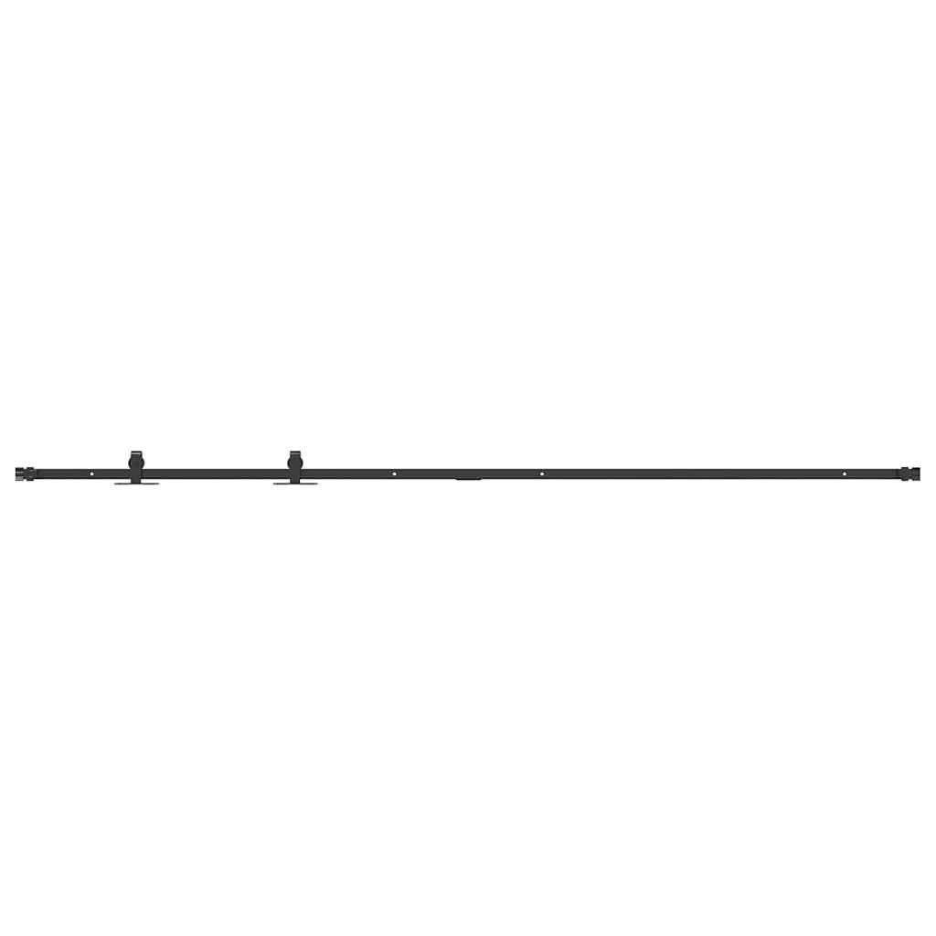 vidaXL Schrankeinsatz Schiebetürbeschlag Set für Schranktüren 213 cm Karbonstahl (1 St)