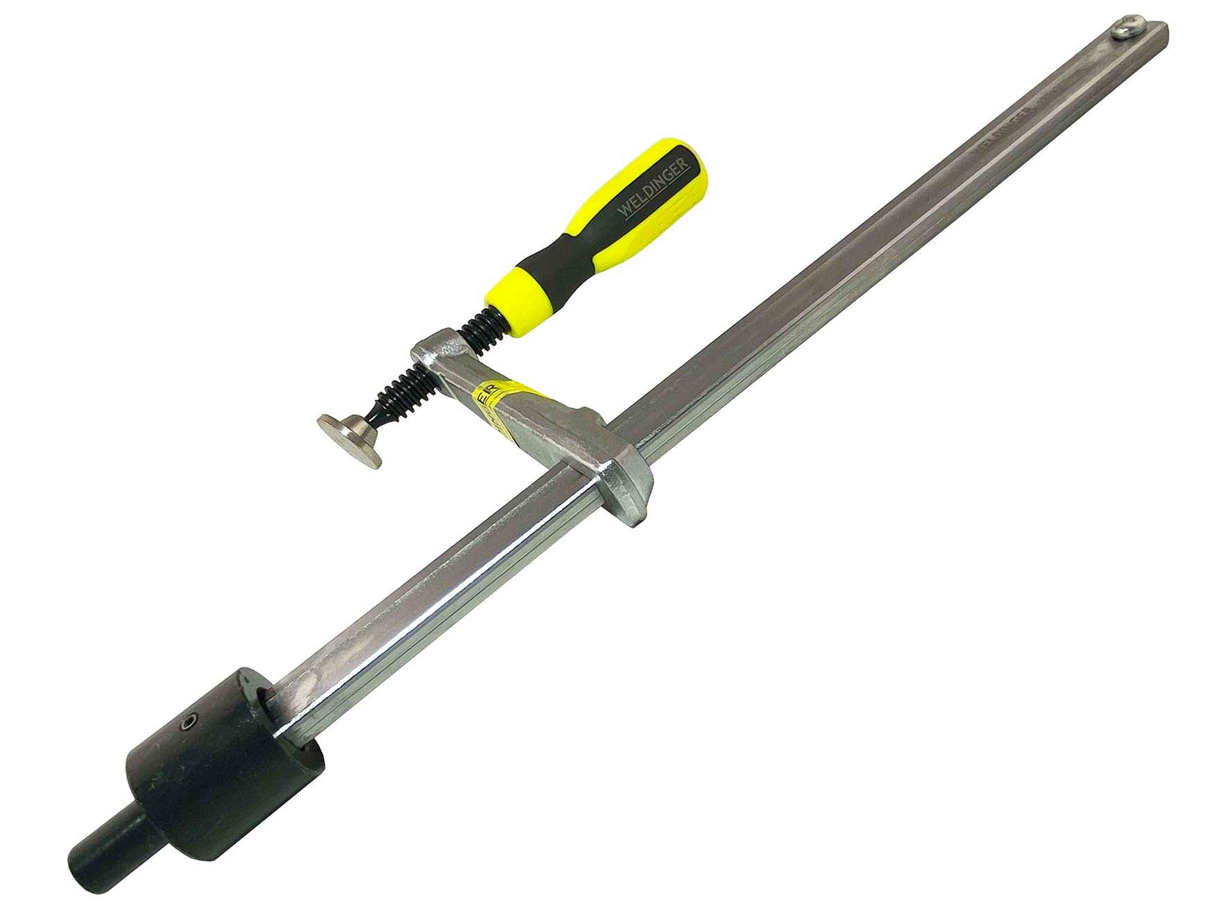 WELDINGER Schraubzwinge Schweißtisch-Schraubzwinge pro 120x300 mm System 16 2K-Griff, (1 St), 120x300 mm, System 16, Zweikomponentengriff