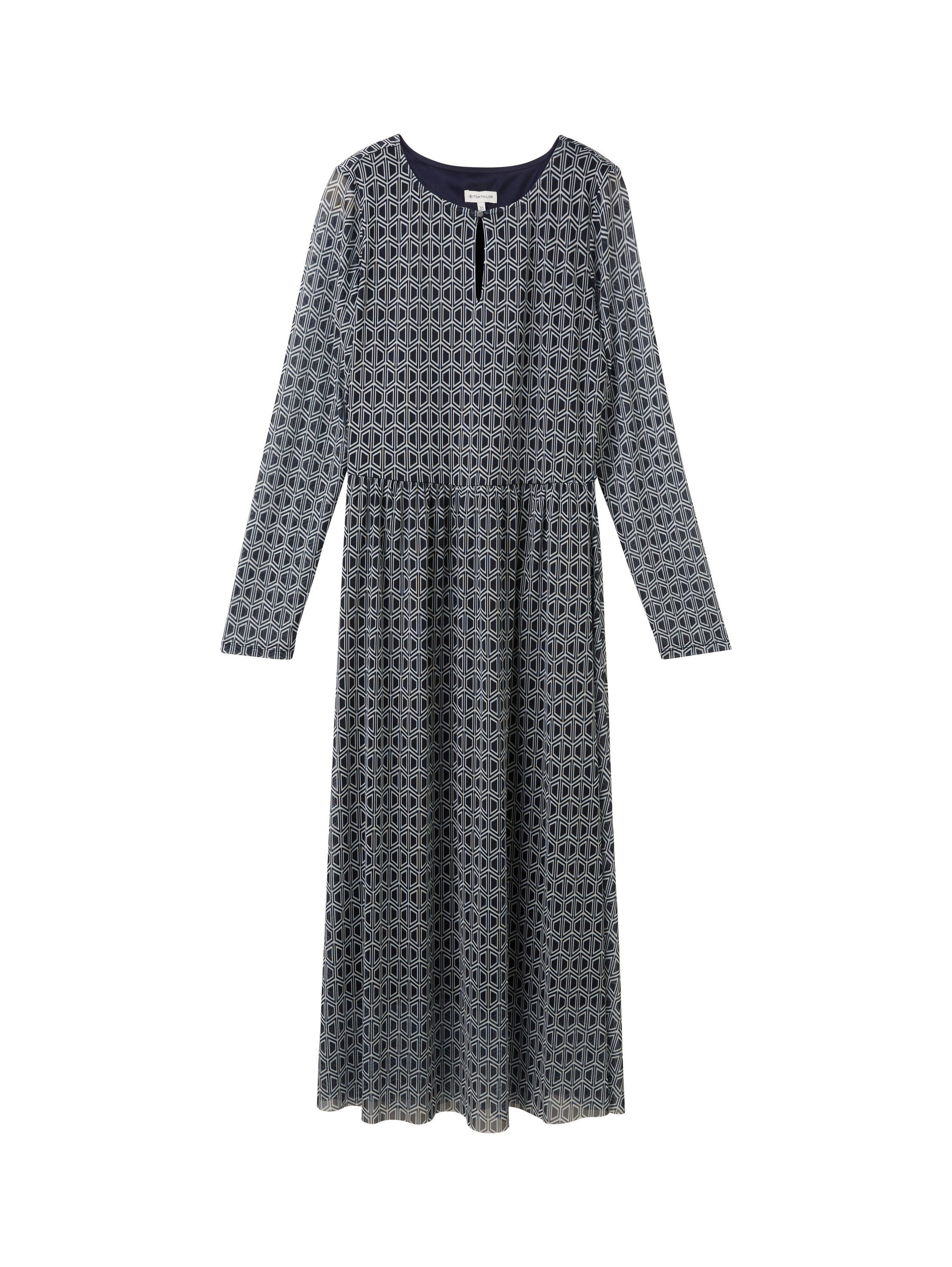 Midikleid Gemustertes Midikleid