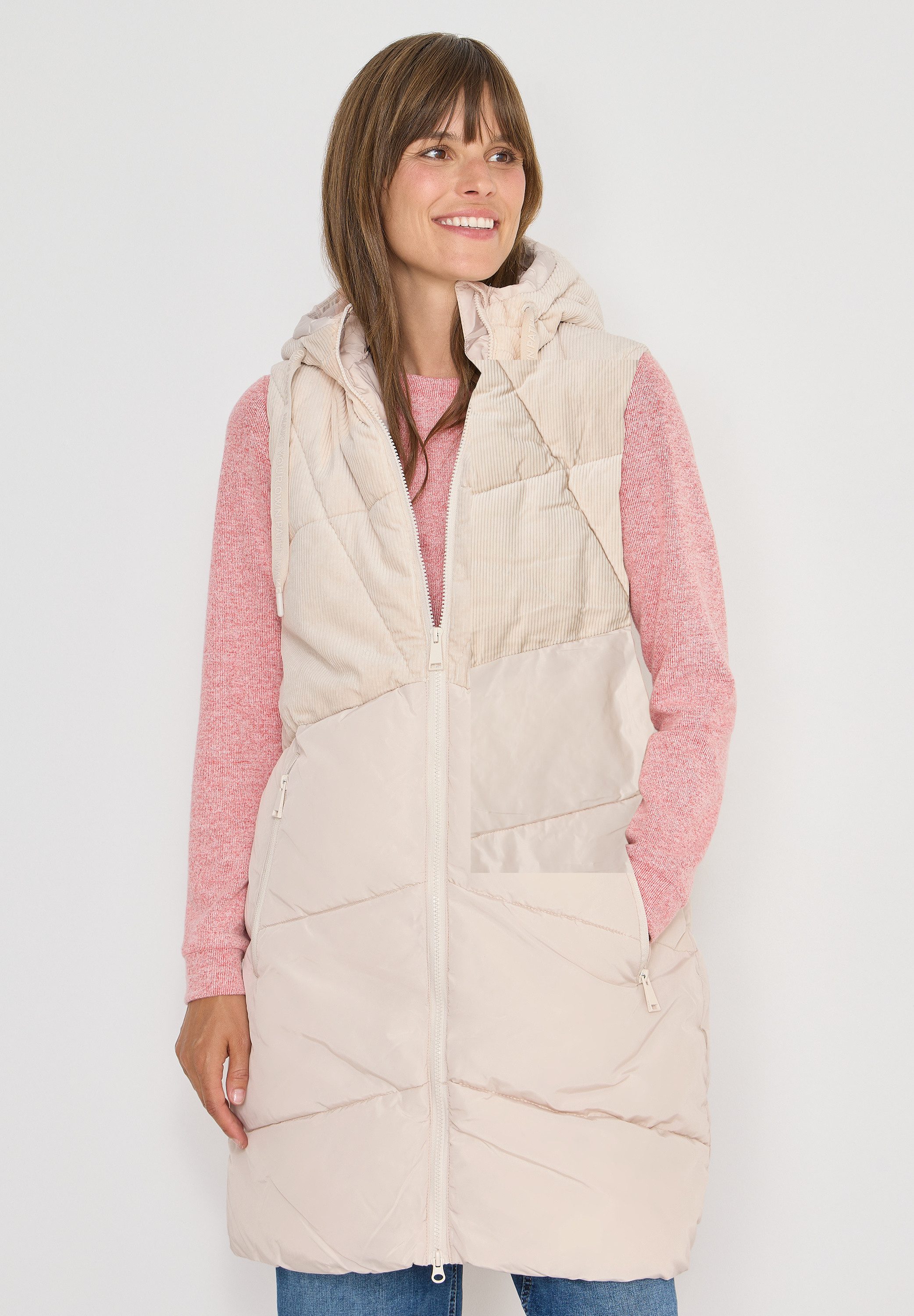 CECIL Steppweste mit Kapuze