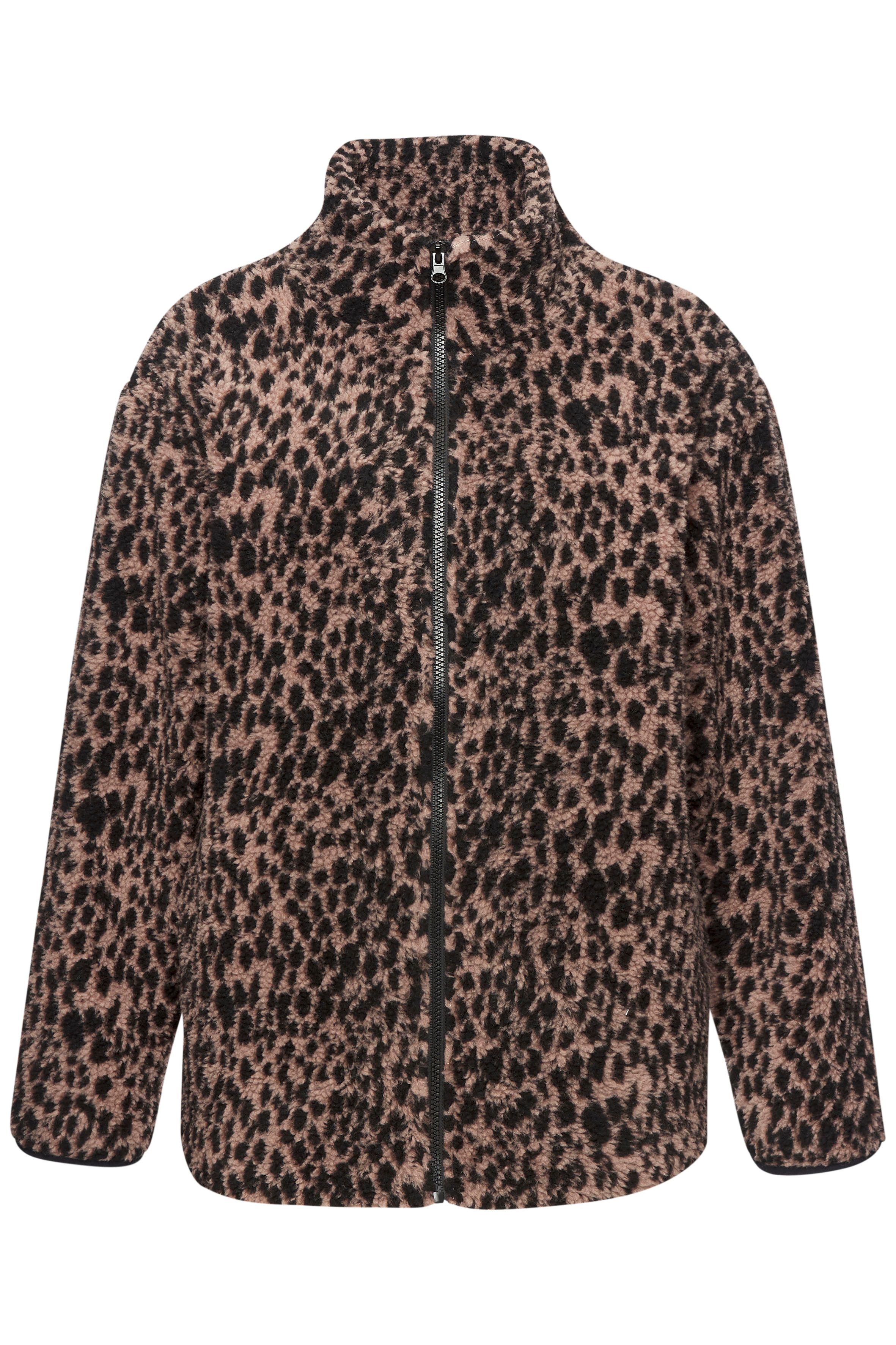 LASCANA Fleecejacke mit elegantem Leo-Muster – Bild 2 von 5