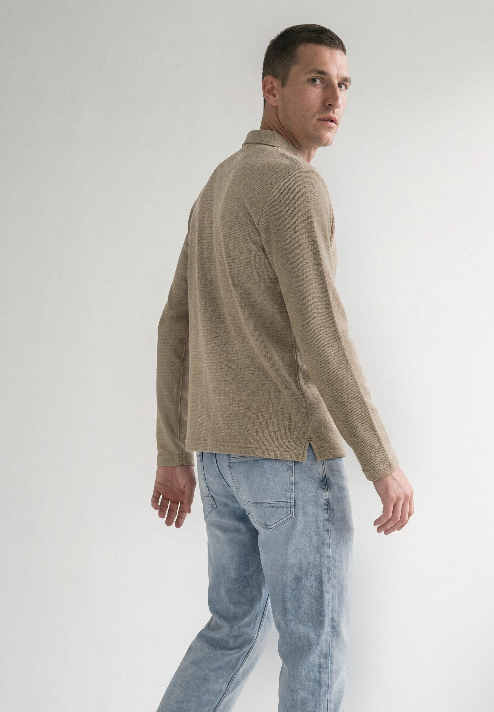 STREET ONE MEN Poloshirt aus Baumwolle mit Stretchante – Bild 2 von 5