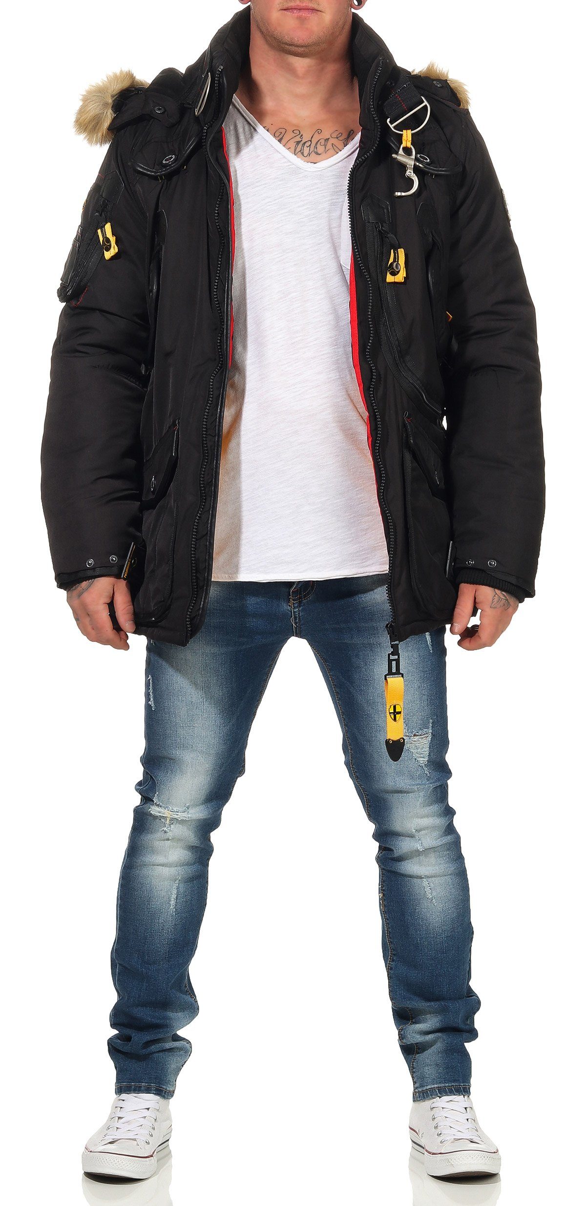 Geographical Norway Winterjacke Herren Multifunktionsparka mit günstig online kaufen