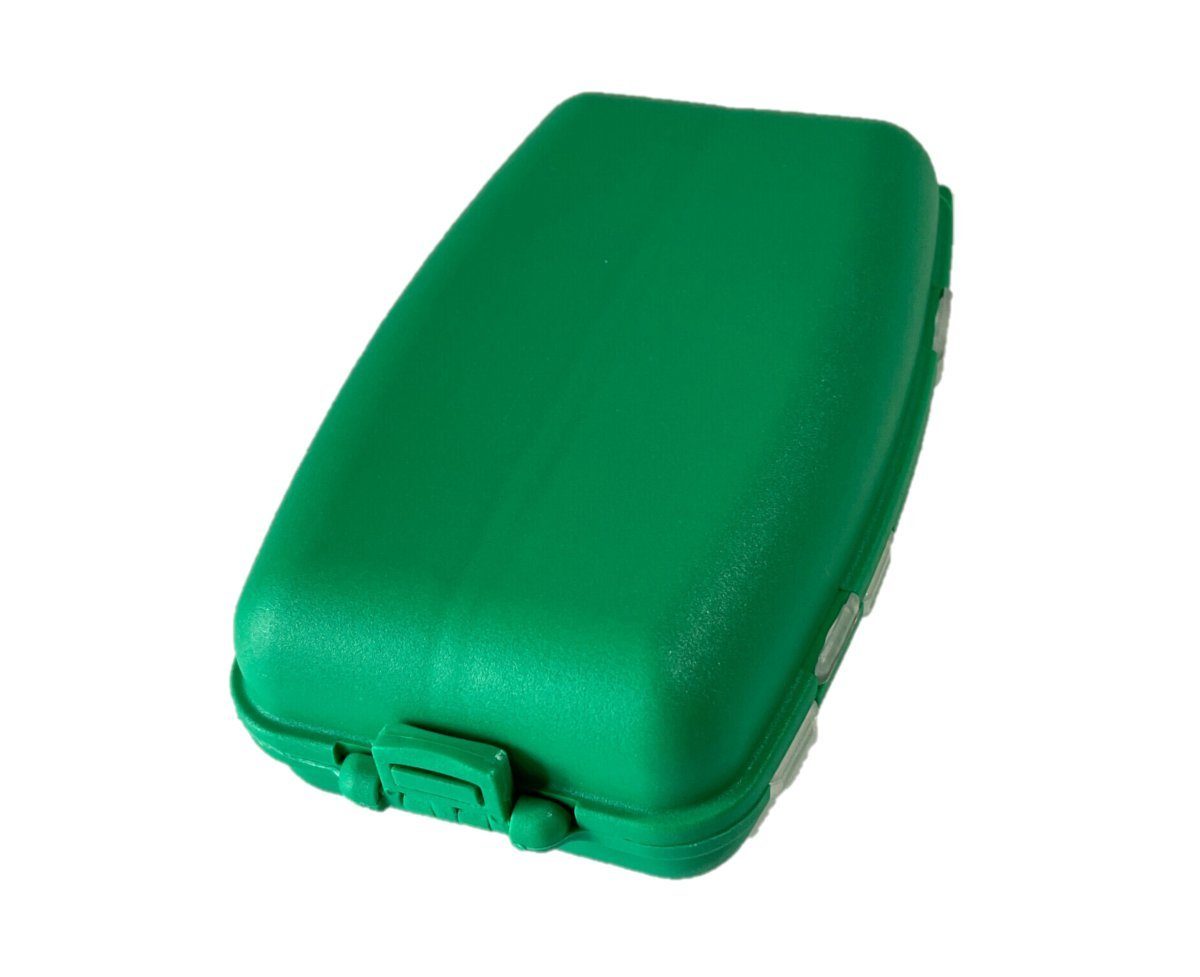 Angelkoffer Grün Tackle Twister Box starke und langlebige Tacklebox, Zubehörbox Anplast Kleinteilebox Wobbler Köderboxen L
