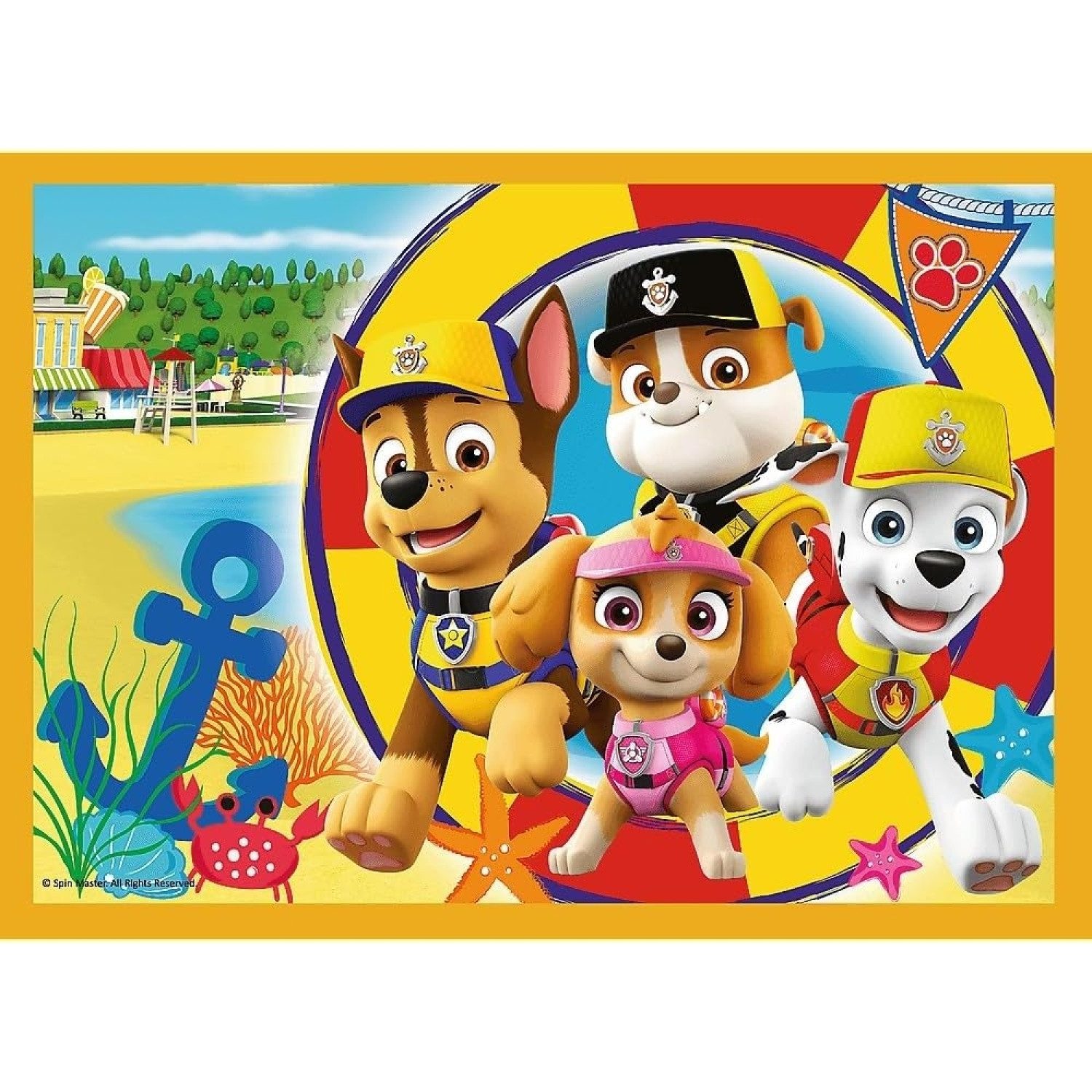 Trefl Puzzle 4 in 1 Puzzle, Das lustige Team von PAW Patrol, von 35 bis 70 Teilen, Puzzleteile