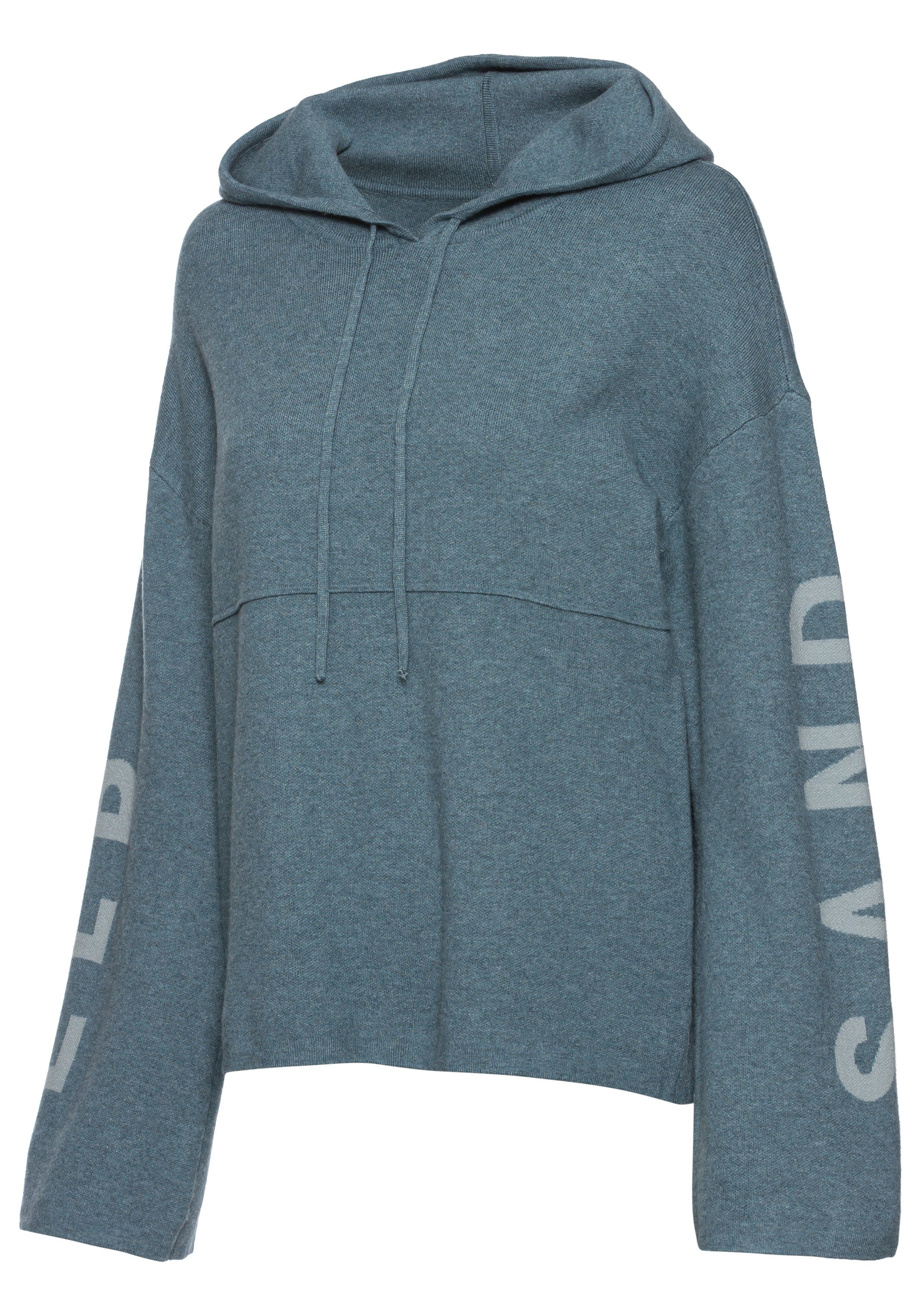 Elbsand Hoodie Strickpullover mit eingestricktem Logo, Loungewear