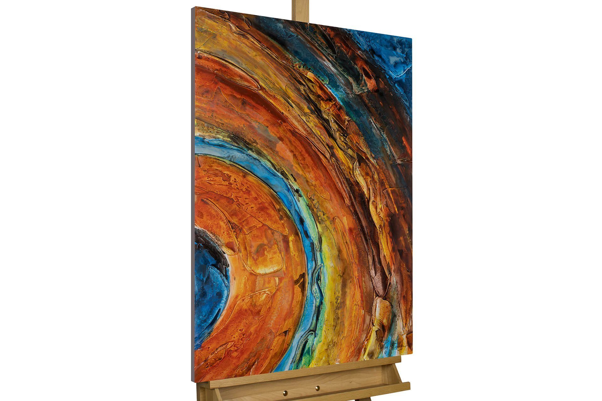 KUNSTLOFT zum Gemälde 60x90 HANDGEMALT Jupiter Leinwandbild Reise cm, Wandbild Wohnzimmer 100%