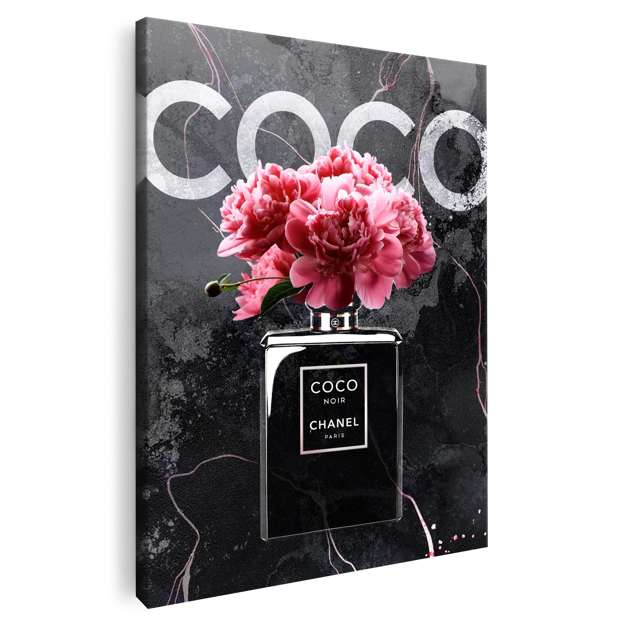 Artmazing Leinwandbild Coco in Pink, XXL Leinwand 120x80, Poster & Kunstdrucke, Brands, Coco in Pink