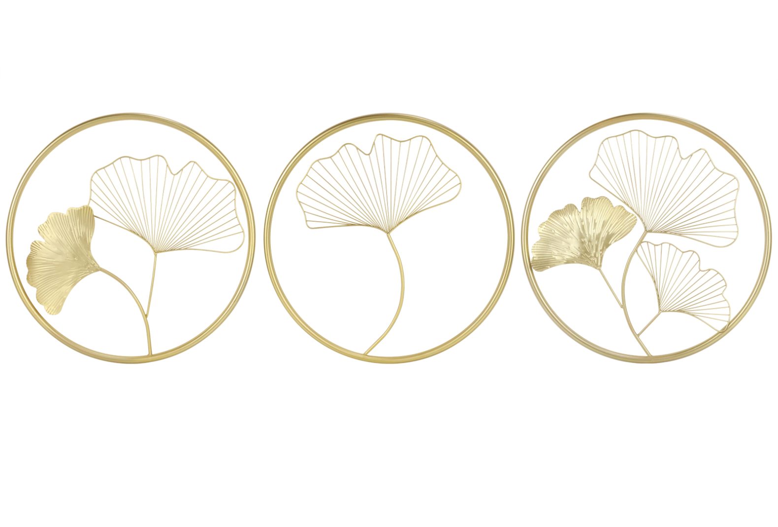 OKWISH Wanddekoobjekt 3er Wandskulpturen 3D Gold günstig online kaufen
