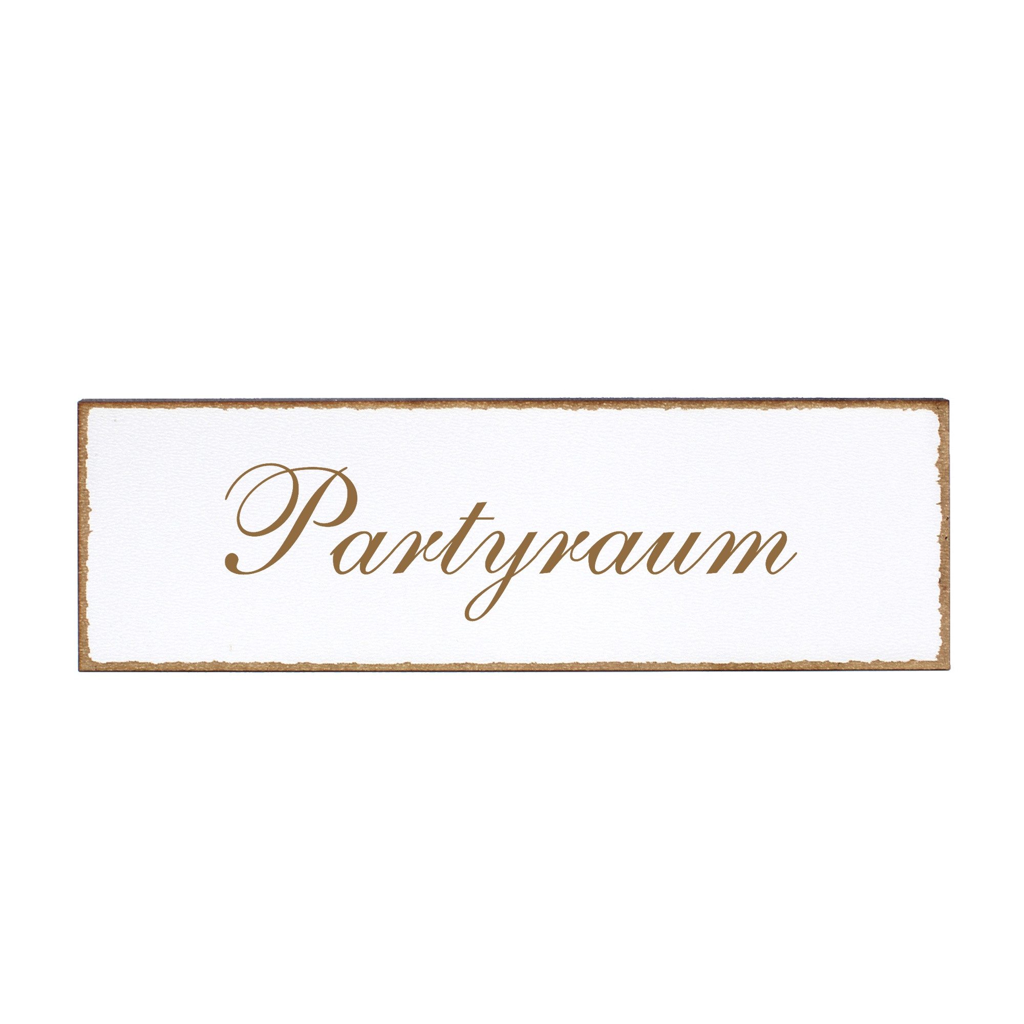 Hinweisschild Türschild - Partyraum - Schild 150 x 50 mm - Schilder Türschilder