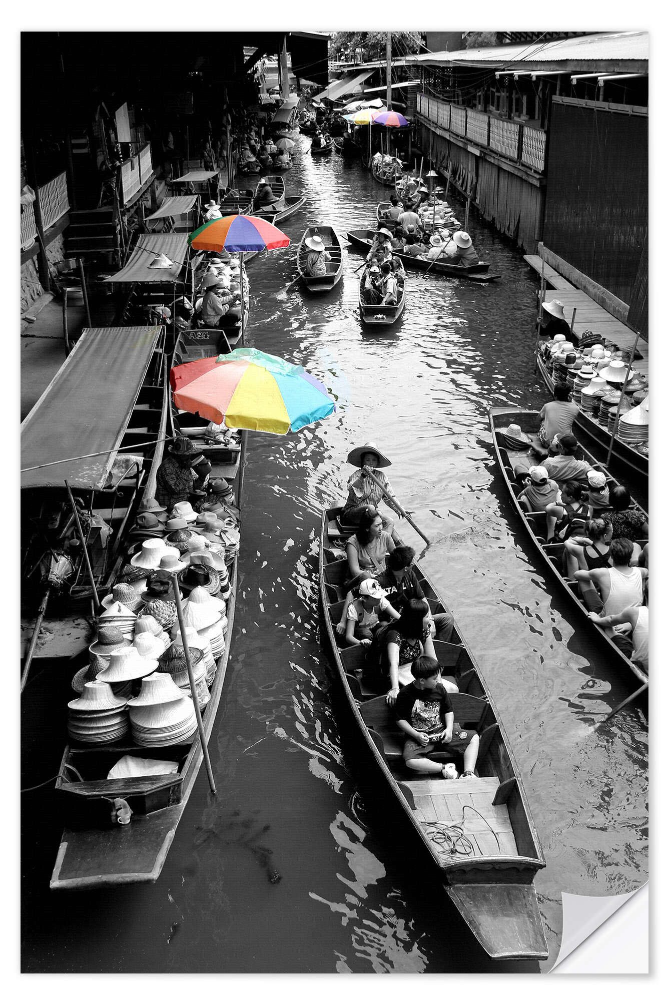 Posterlounge Wandfolie Editors Choice, Ein Markt in Bangkok, Thailland, Fotografie