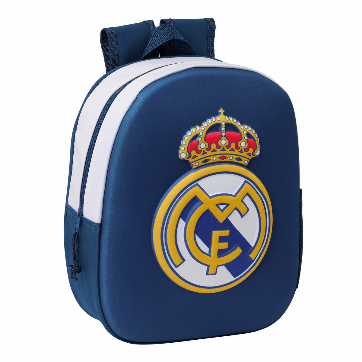 Rucksack 27 x 33 x 10 cm Kinder Rucksack Real Madrid CF Schwarz 27x33x10 cm