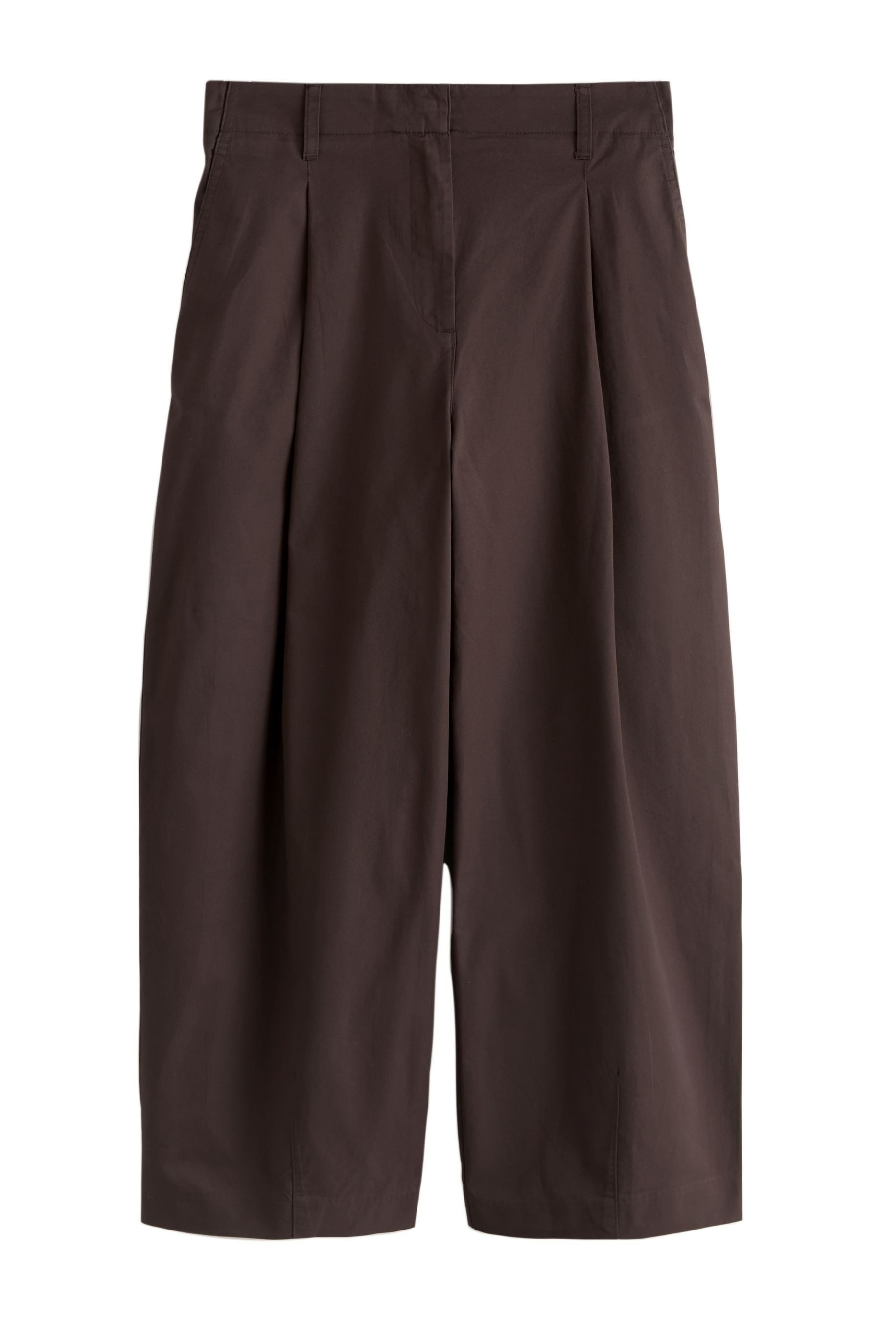 Bundfaltenhose Chinohose mit Bundfalten und Barrel-Leg