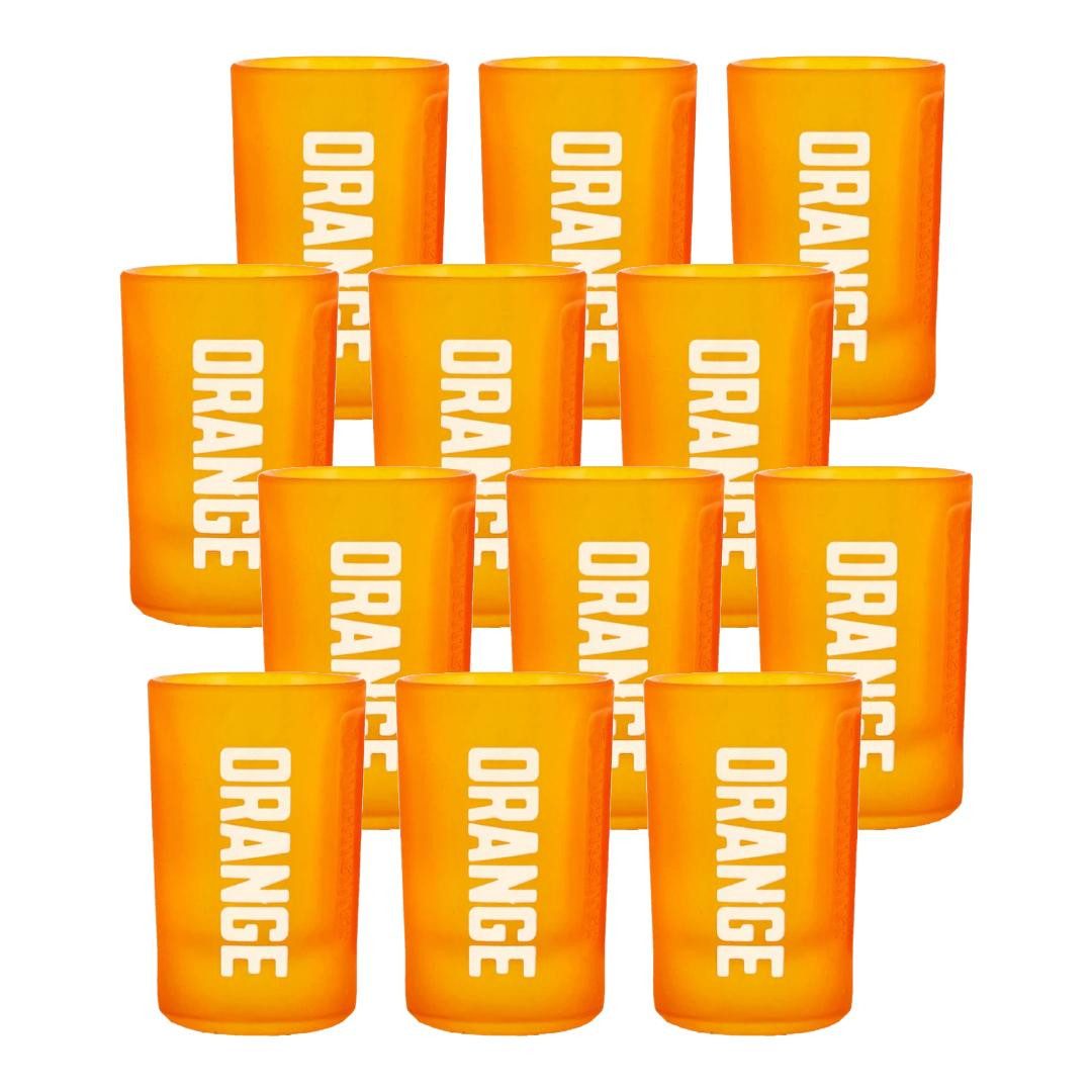 Jägermeister Gläser-Set Jägermeister ORANGE Shotgläser – 12er Set – 2 cl geeicht