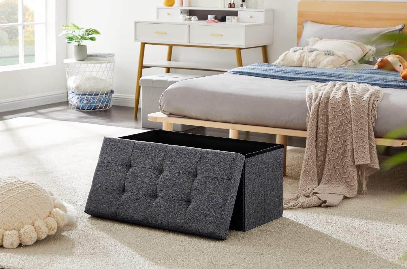 Zedelmaier Sitzbank Sitzbank mit Stauraum, Sitzhocker, Spielzeugtruhe, Fußh günstig online kaufen