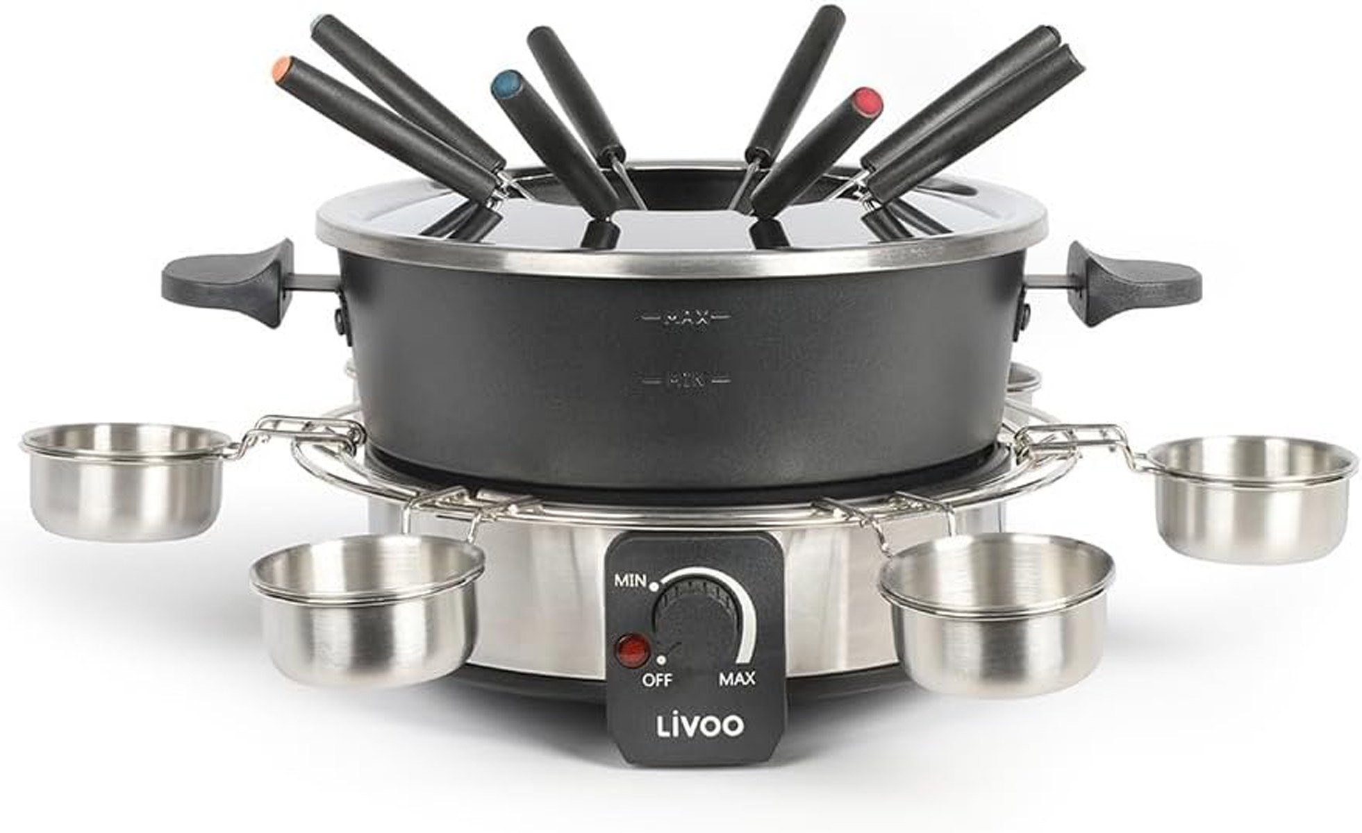 1000 Raclette Fondue-Set LIVOO W und DOC264 Fondue-Set, Elektrisches