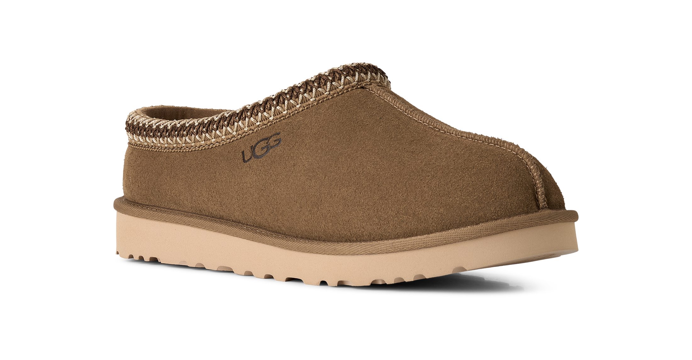 UGG M TASMAN II Hausschuh Schlupfschuh, Hausschuh mit Bordüre im Ethno-Look