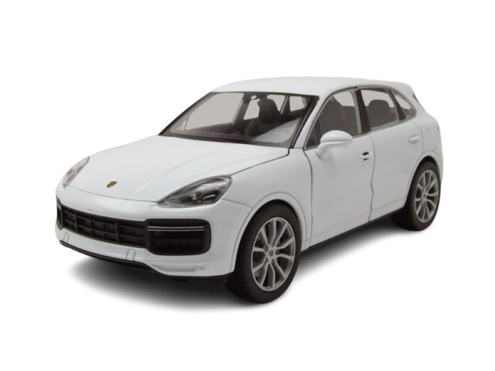 Welly Modellauto Porsche Cayenne Turbo 2018 weiß, Maßstab 1:24