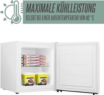 Heinrich´s Gefrierschrank Mini Freezer HGB 4088, 51 cm hoch, 44 cm breit, Gefrierbox, 39db, Freezer 34L perfekt Tiefkühlen