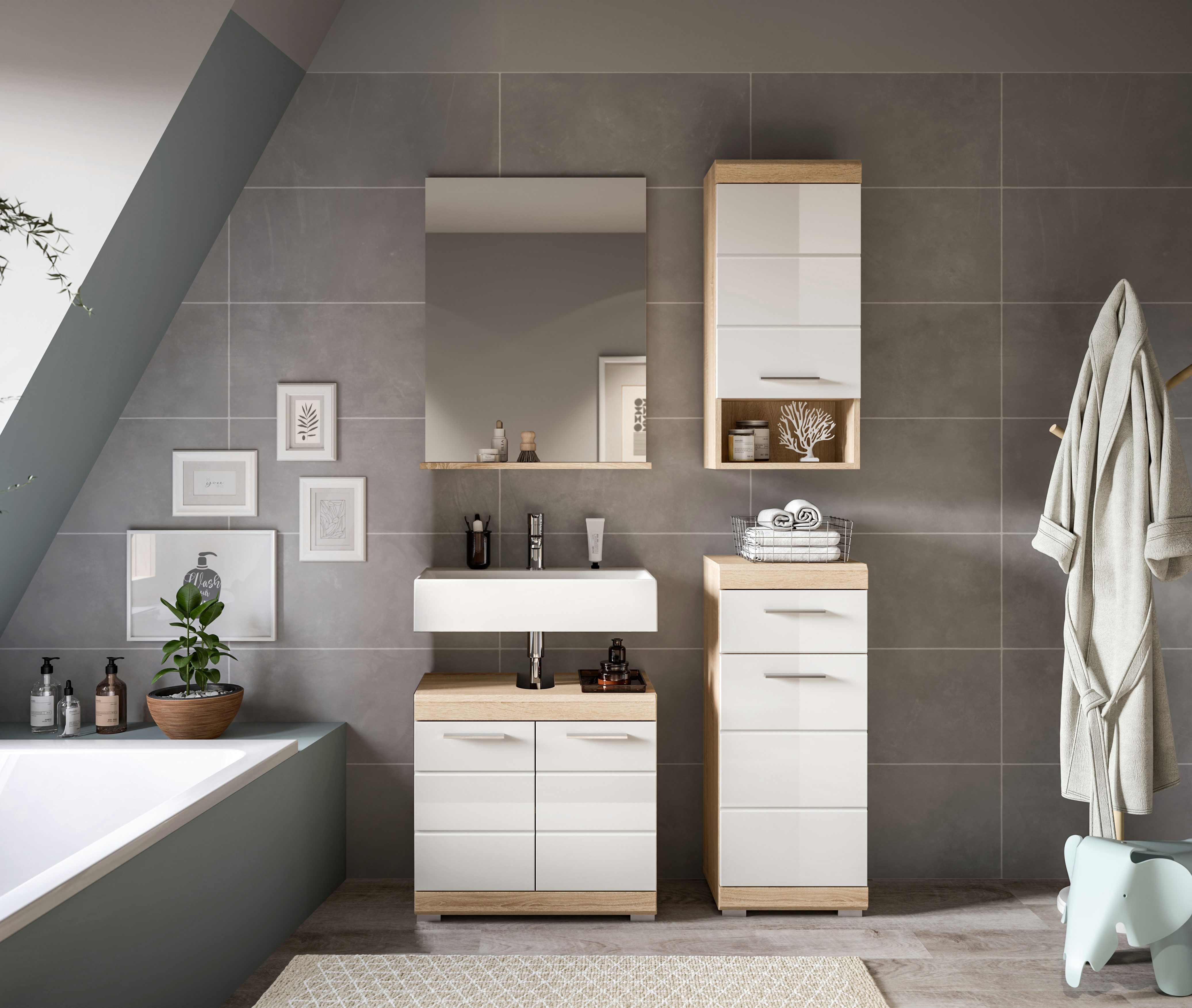 INOSIGN Badmöbel-Set "Siena, 4 teilig, bestehend aus:" Set, TOPSELLER, 4 St günstig online kaufen