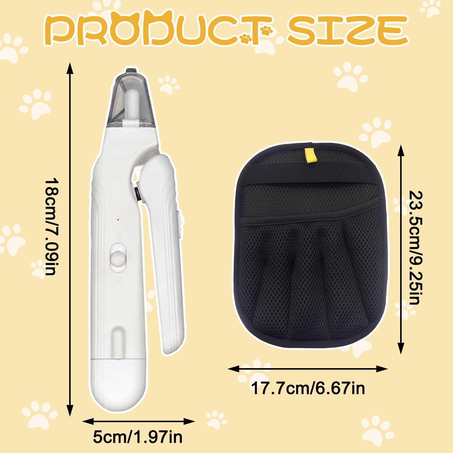 FELIXLEO Katzen-Futterautomat 2 in 1 LED Krallenschere für Hunde und Katzen