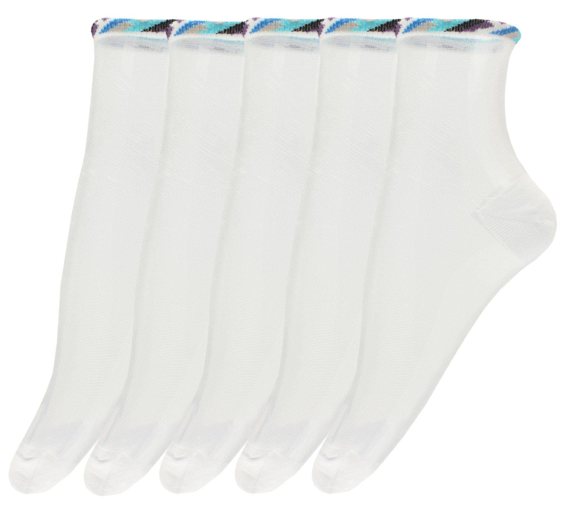 GIULIA Feinsöckchen Giulia 5 Paar atmungsaktive Fein Шкарпетки Söckchen Damen (5-Paar)