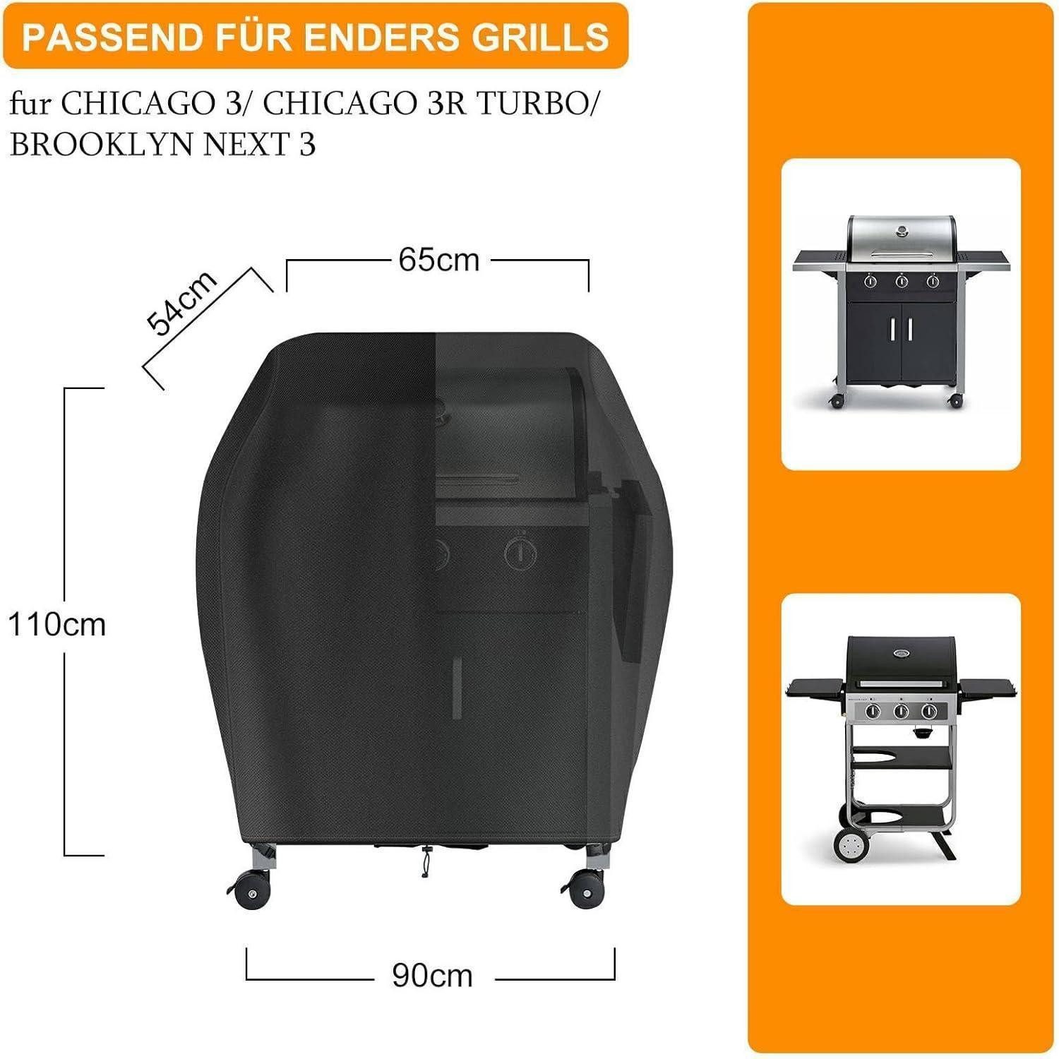 LuxusKollektion Grill-Schutzhülle Gasgrill Abdeckhaube für Enders Chicago 3 Chicago 3R Turbo Brooklyn