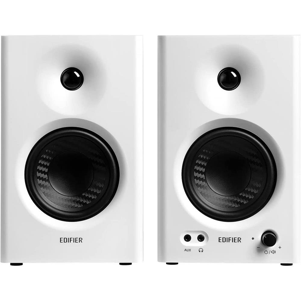 Edifier® MR4 Regal-Lautsprecher 2.0 (42 W, Studiomonitore, Class-D Verstärker, zwei wählbare Klangmodi: Studio, Musik)