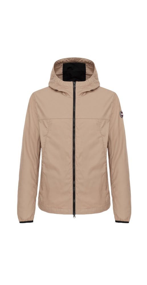 Colmar Allwetterjacke Übergangansjacke Fibers (aus Baumwolle, mit Kapuze) beige/braun Herren