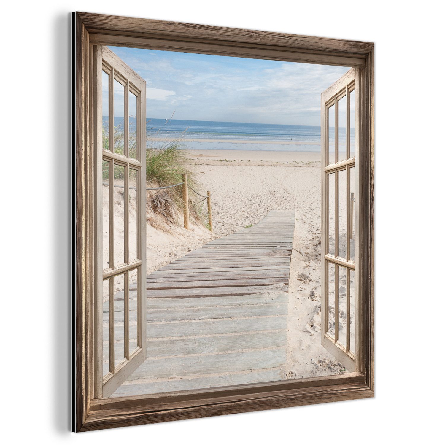 MuchoWow Metallbild Durchblick - Strand - günstig online kaufen