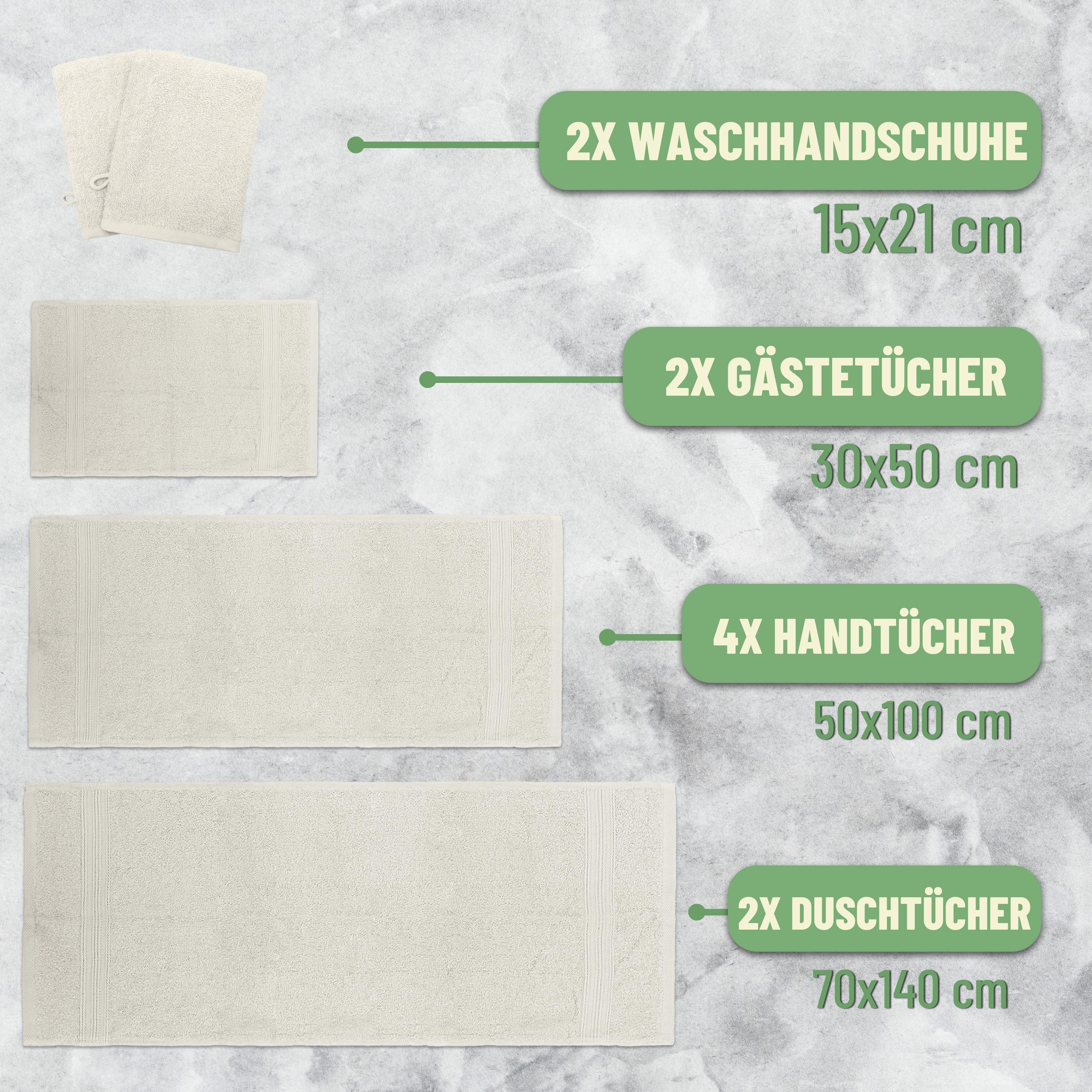 NatureMark Handtuch Set 10 tlg. Frottier günstig online kaufen