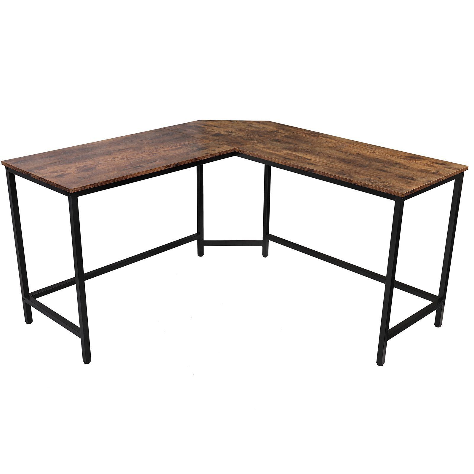 Eckschreibtisch L Form - industrial Design, aus Metall