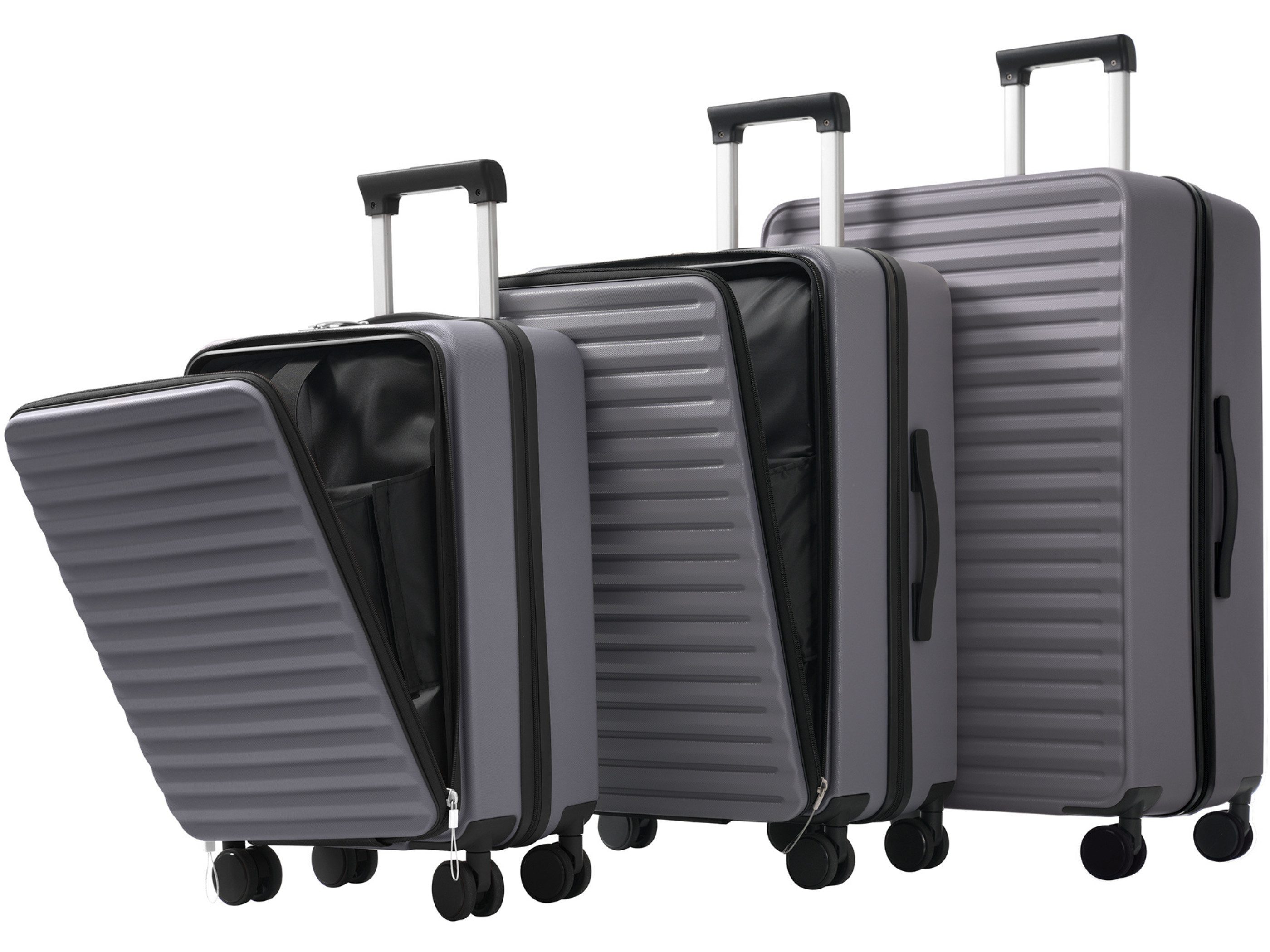 SeedWave Trolleyset 3er-Set Hartschalenkoffer TSA Reisekoffer günstig online kaufen