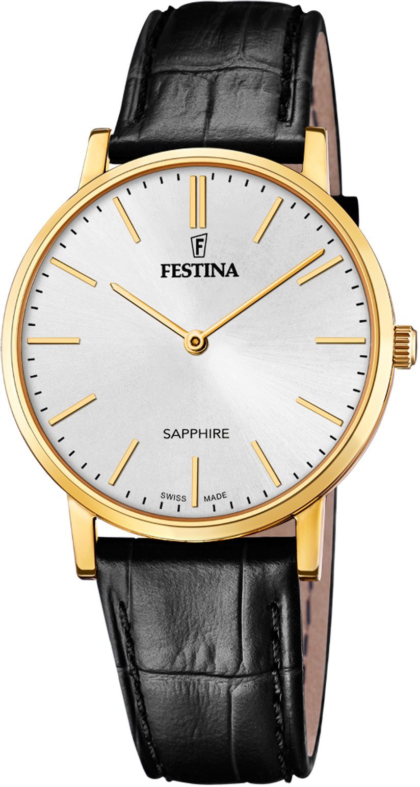 Festina Quarzuhr Festina Swiss Made, F20016/1, Armbanduhr, Herrenuhr, Swiss Made