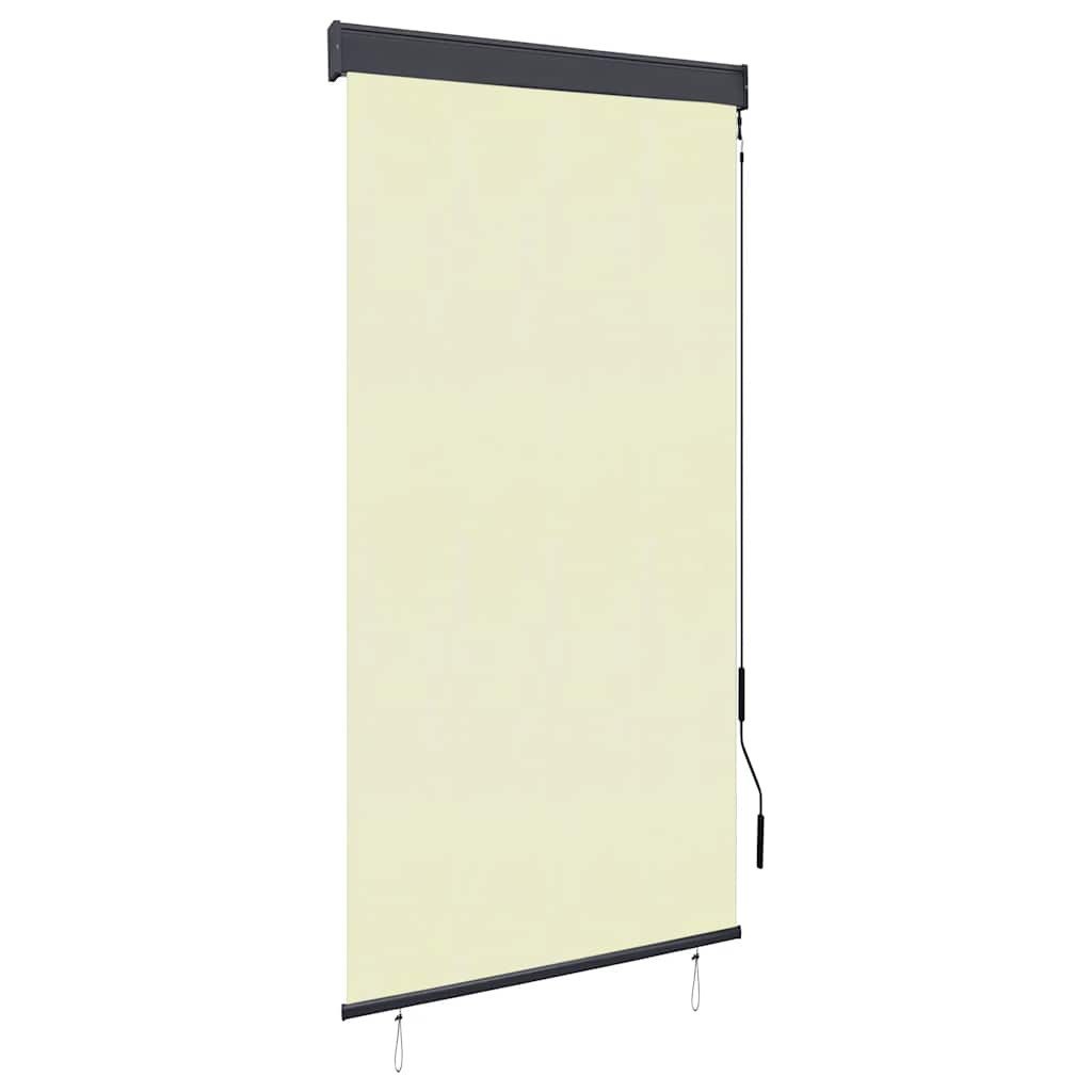 Rollo Außenrollo 80 x 250 cm Cremeweiß, vidaXL