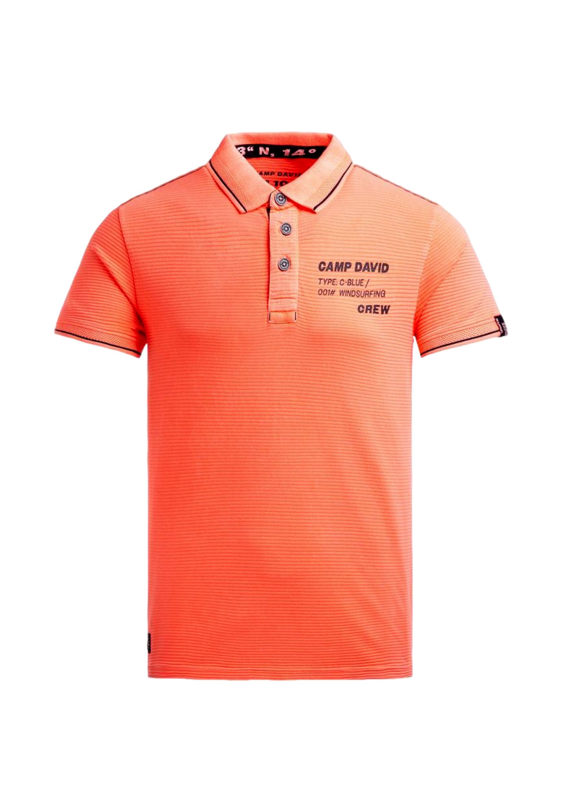 CAMP DAVID Poloshirt Poloshirt Windsurfing Kurzarmshirt mit Polokragen (1-tlg., 1)
