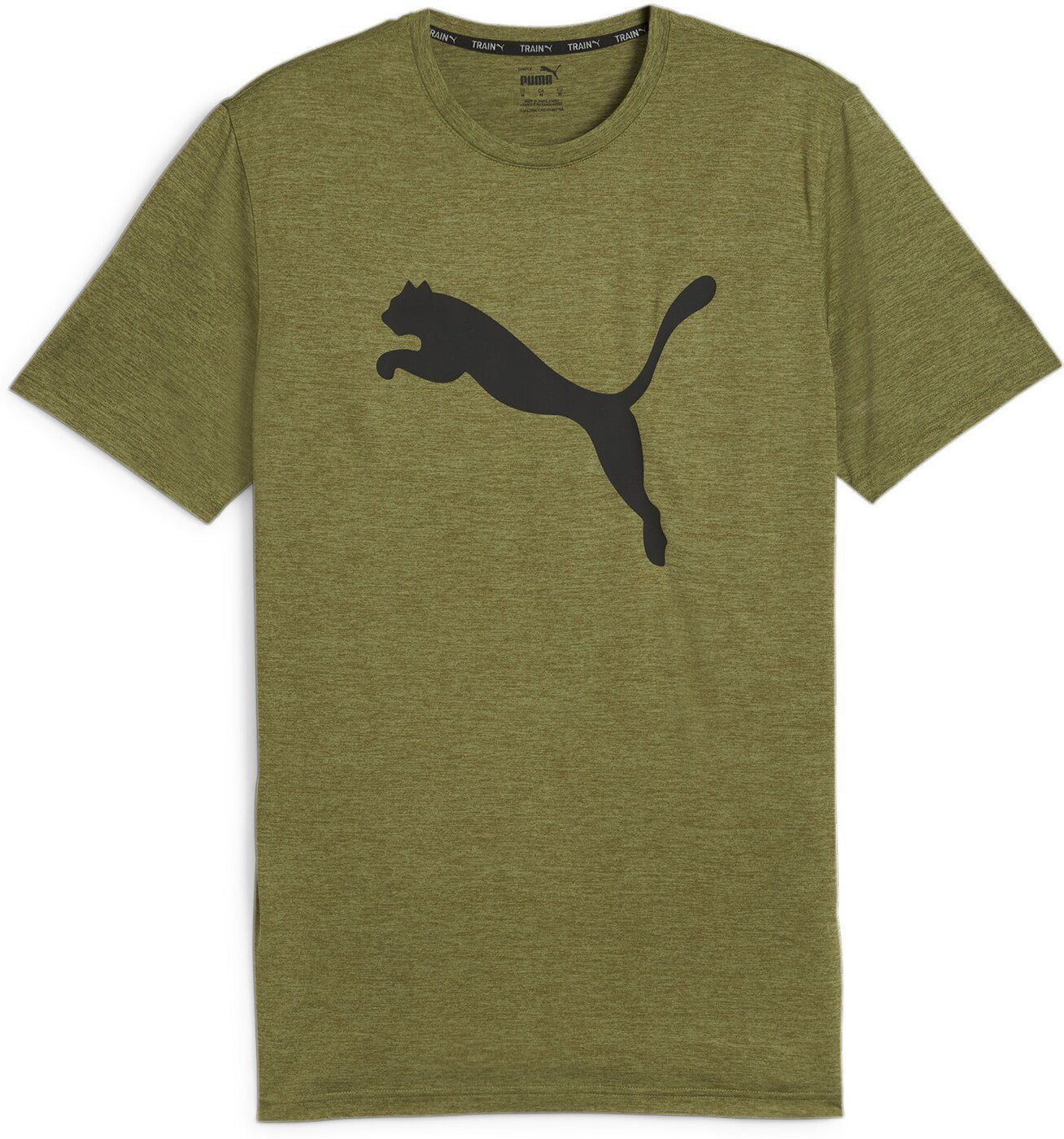 PUMA Kurzarmshirt TRAIN FAV HEATHER CAT TEE OLIVE GREEN HEATHER