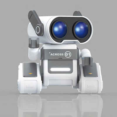 DTC GmbH RC-Roboter Wiederaufladbares Ferngesteuertes Roboter Spielzeug (für ab 3 4 5 6 7 8 Jahre Jungen und Mädchen Geschenk), mit LED-Augen Musik und Interessanten Geräuschen