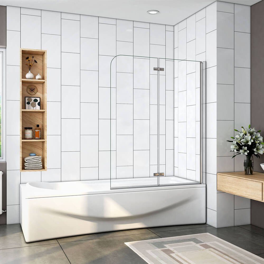 duschspa Badewannenaufsatz Badewannenaufsatz Faltwand Duschabtrennung 2-tei günstig online kaufen