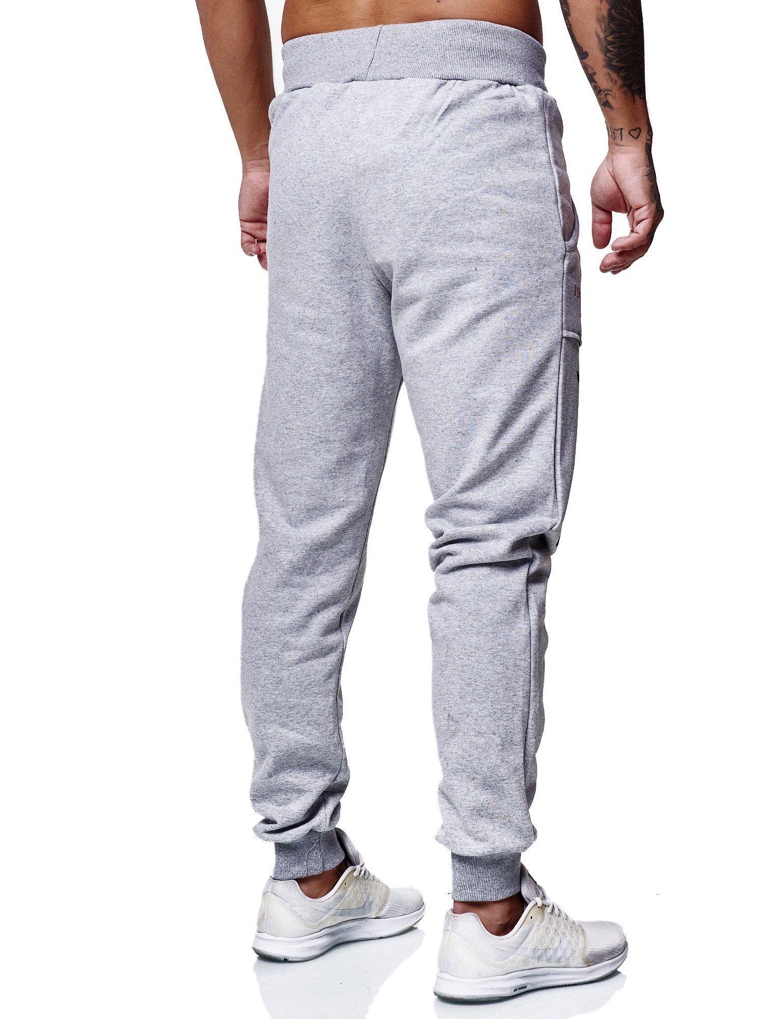 Jogginghose Herren Sporthose 3628 Jogginghose (1-tlg) Grau Sweatpants Männer Code47 Trainingshose