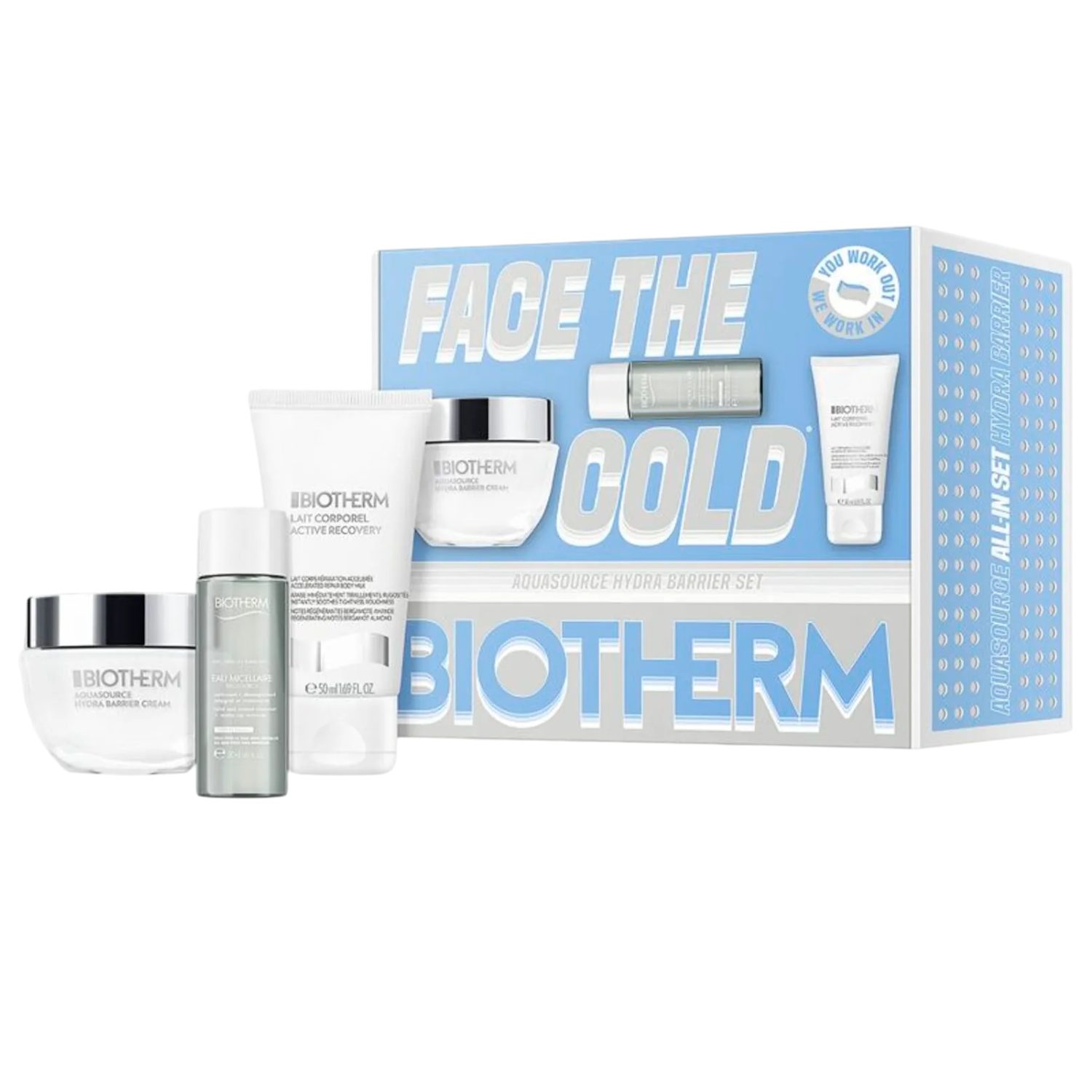 BIOTHERM Gesichtspflege-Set BIOTHERM Aquasource Hydra Barrier 50 ml Set, 3-tlg.