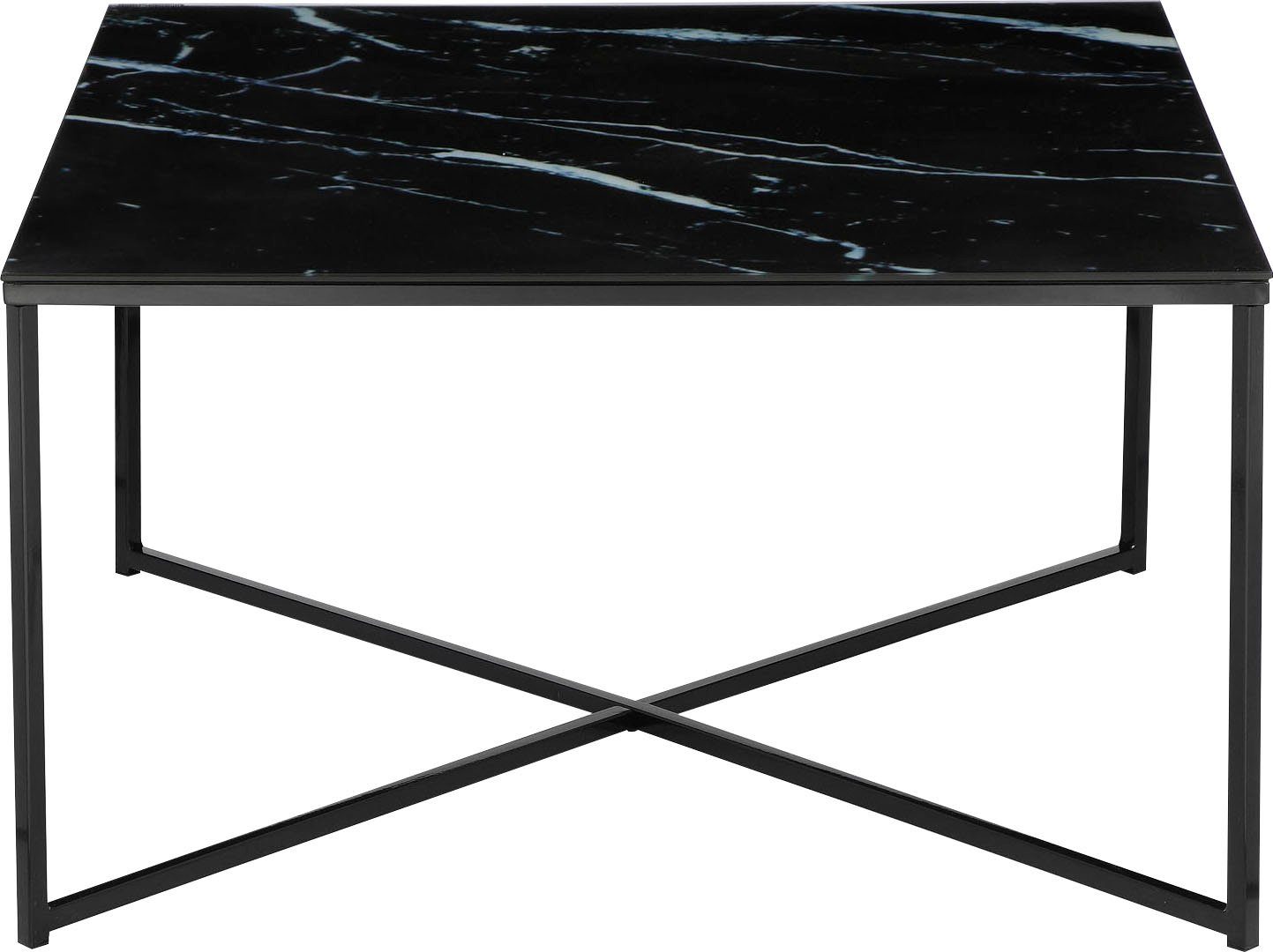 Couchtisch, Tischplatte | Schwarz Schwarz/schwarz | SalesFever Schwarz Marmoroptik in
