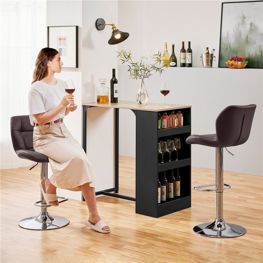 Yaheetech Barhocker (2er), 2er-Set Barstühle Küchenstühle günstig online kaufen