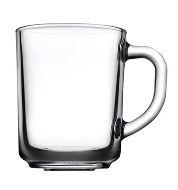 Pasabahce Gläser-Set Pup, Glas, 2 Kaffeeglas mit Henkel