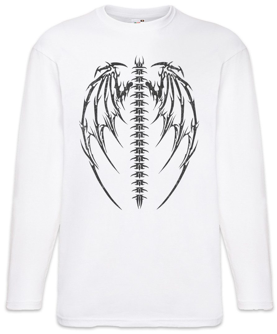 Langarmshirt Demon Skeleton Wings Langarm T-Shirt Dämon Reaper Skull Death
