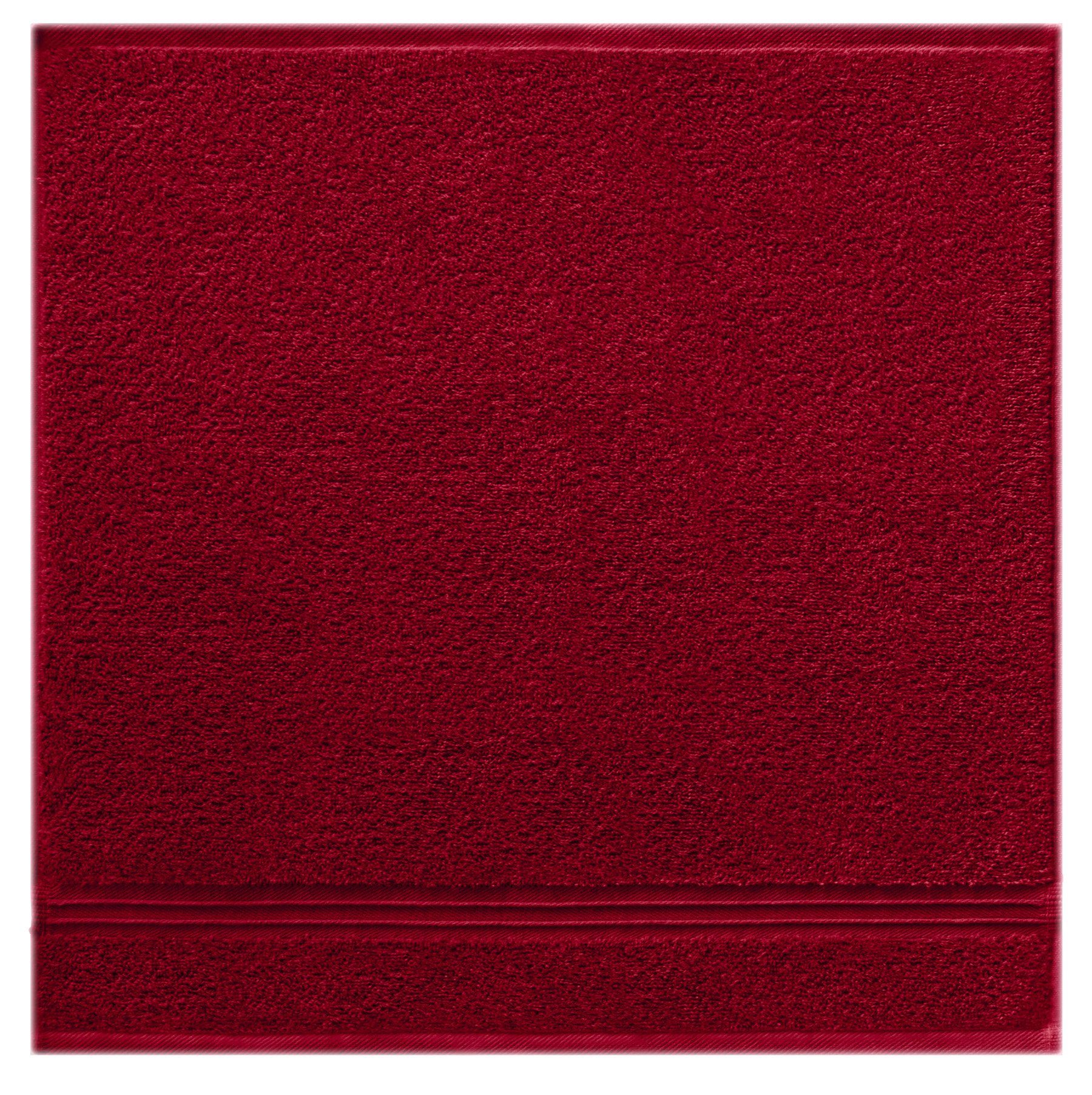 Lashuma Handtuch Set cm Linz Rubinrot 50x50 Frottee, saugstarkes Rot (Spar-Set, Küchentücher, 4-tlg), Abtrockentuch