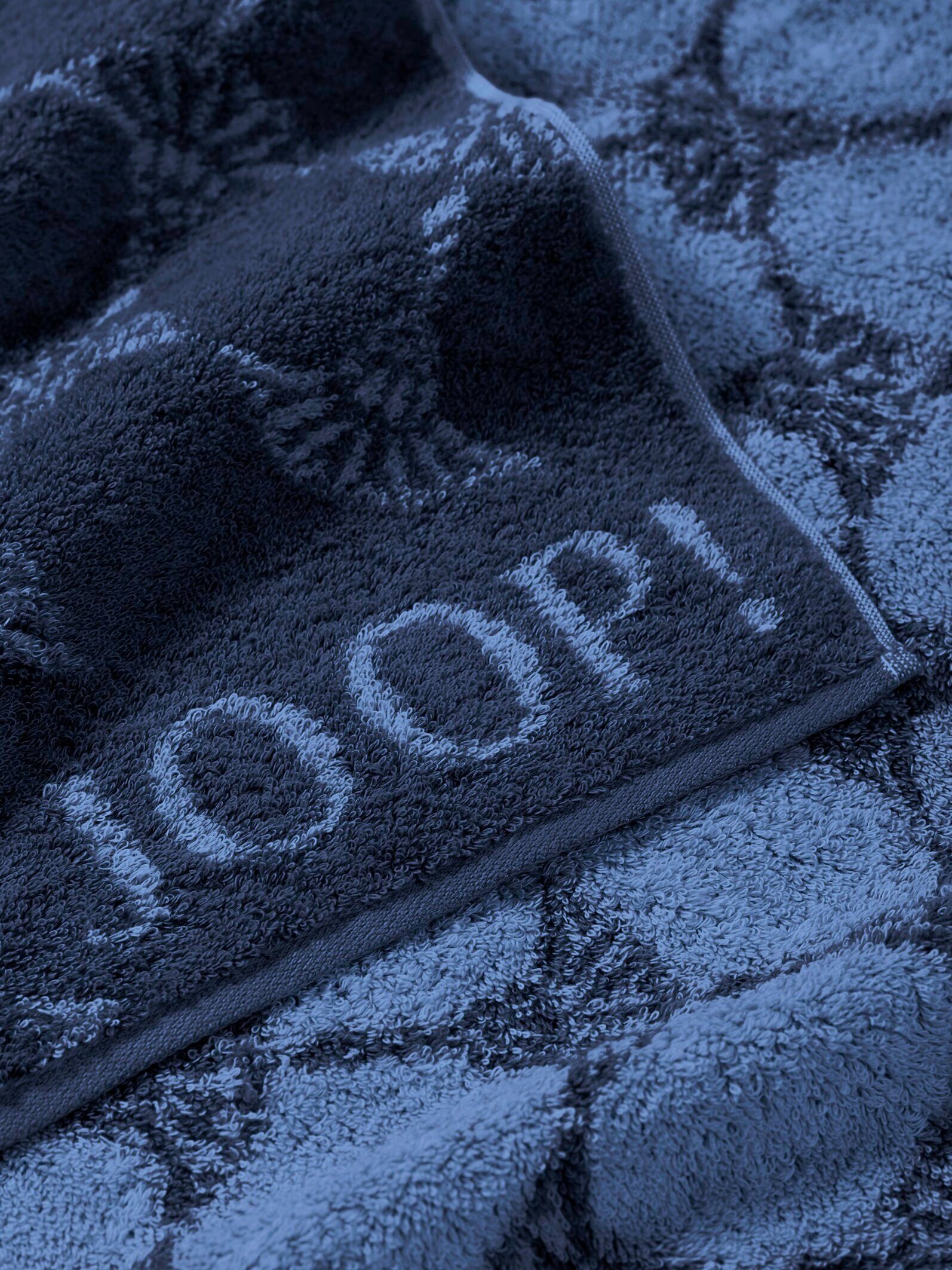 Joop! Handtücher Textil CLASSIC - Handtuch-Set, (2-St) LIVING Navy JOOP! CORNFLOWER