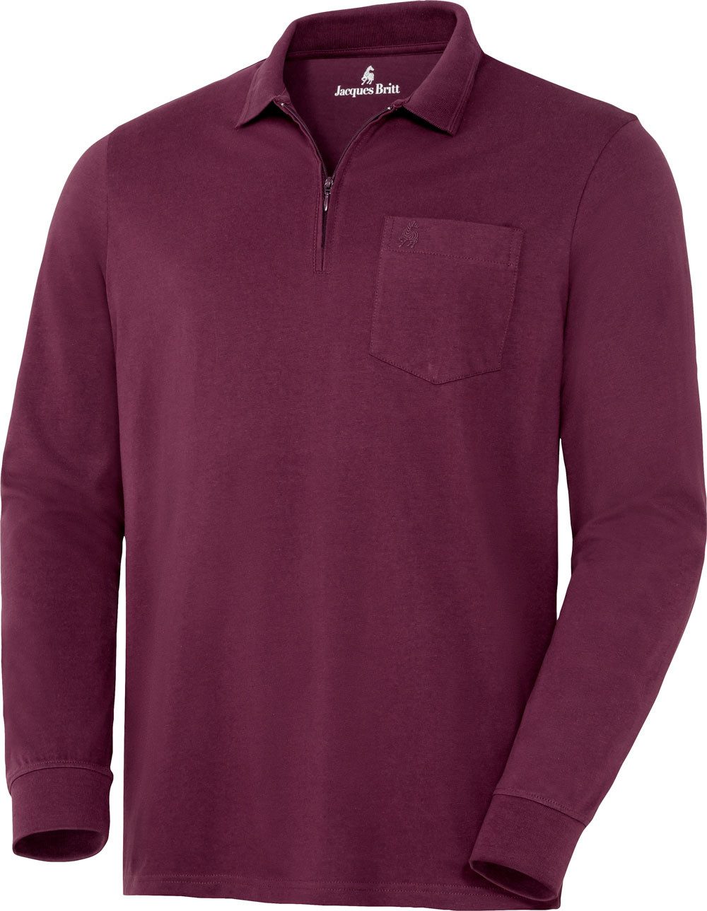 Jacques Britt Langarm-Poloshirt Superweich mit hohem günstig online kaufen